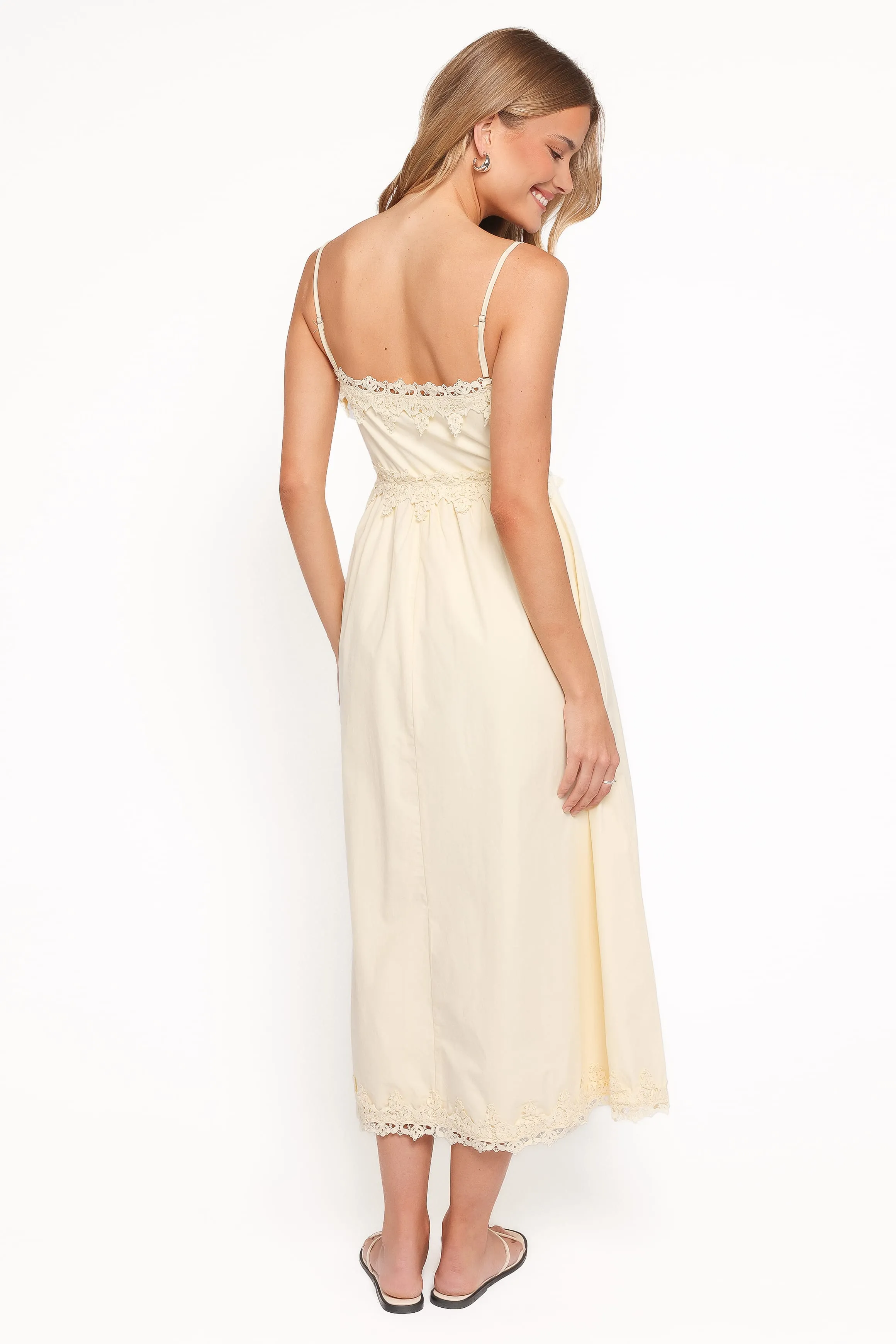 Kiana Midi Dress - Pale Yellow sold by Petal & Pup product image thumbnail 5