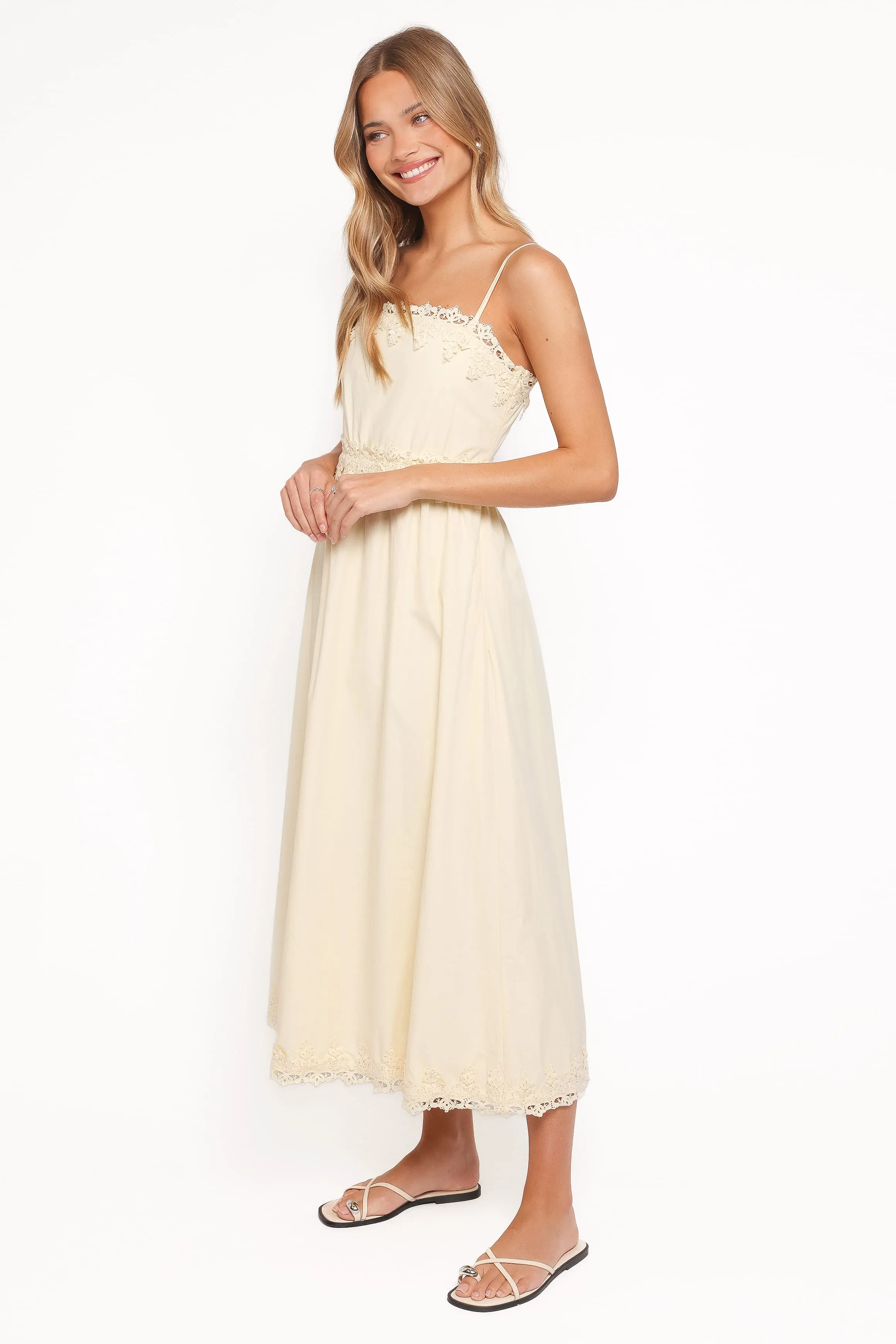 Kiana Midi Dress - Pale Yellow sold by Petal & Pup product image thumbnail 4