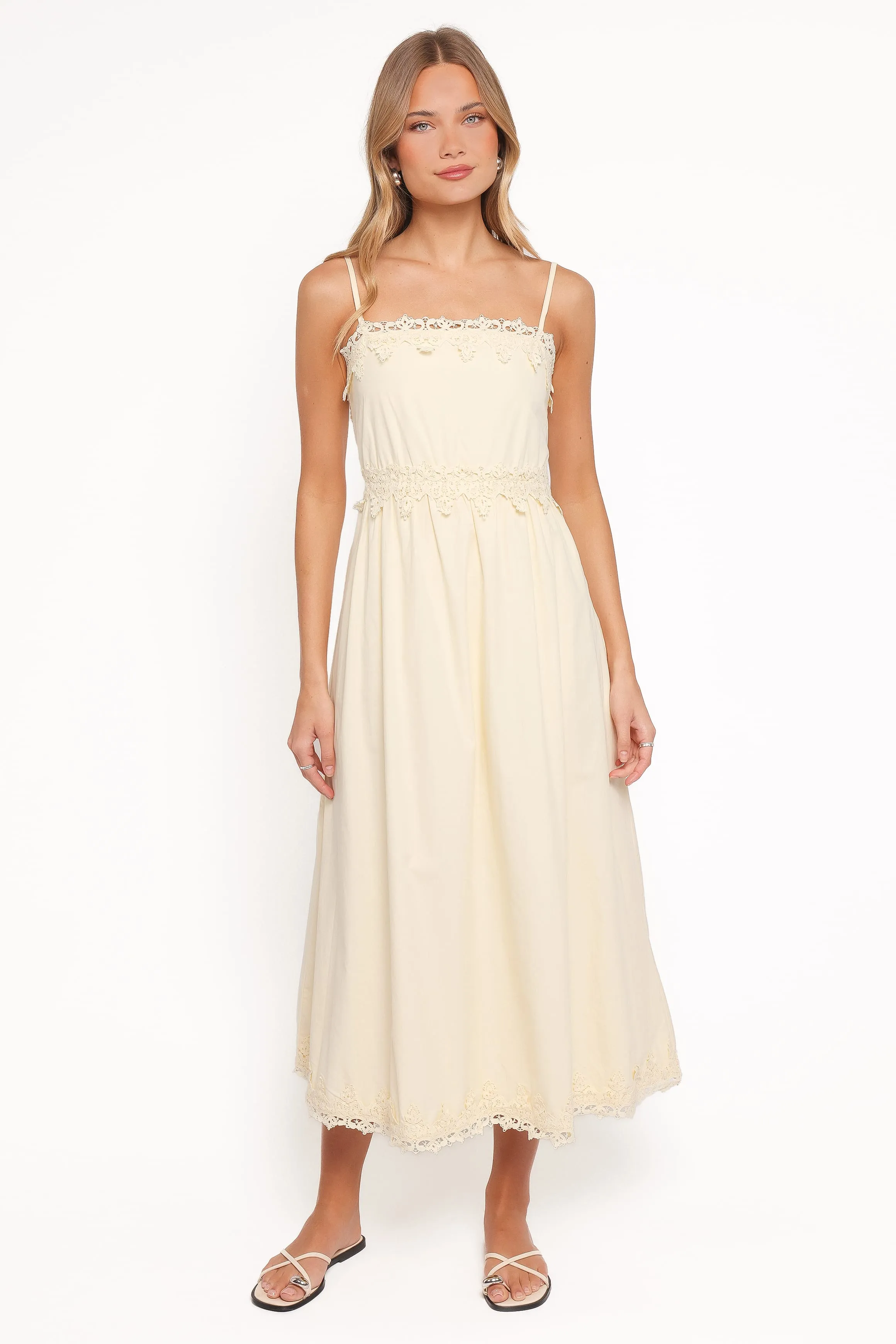 Kiana Midi Dress - Pale Yellow sold by Petal & Pup product image thumbnail 2