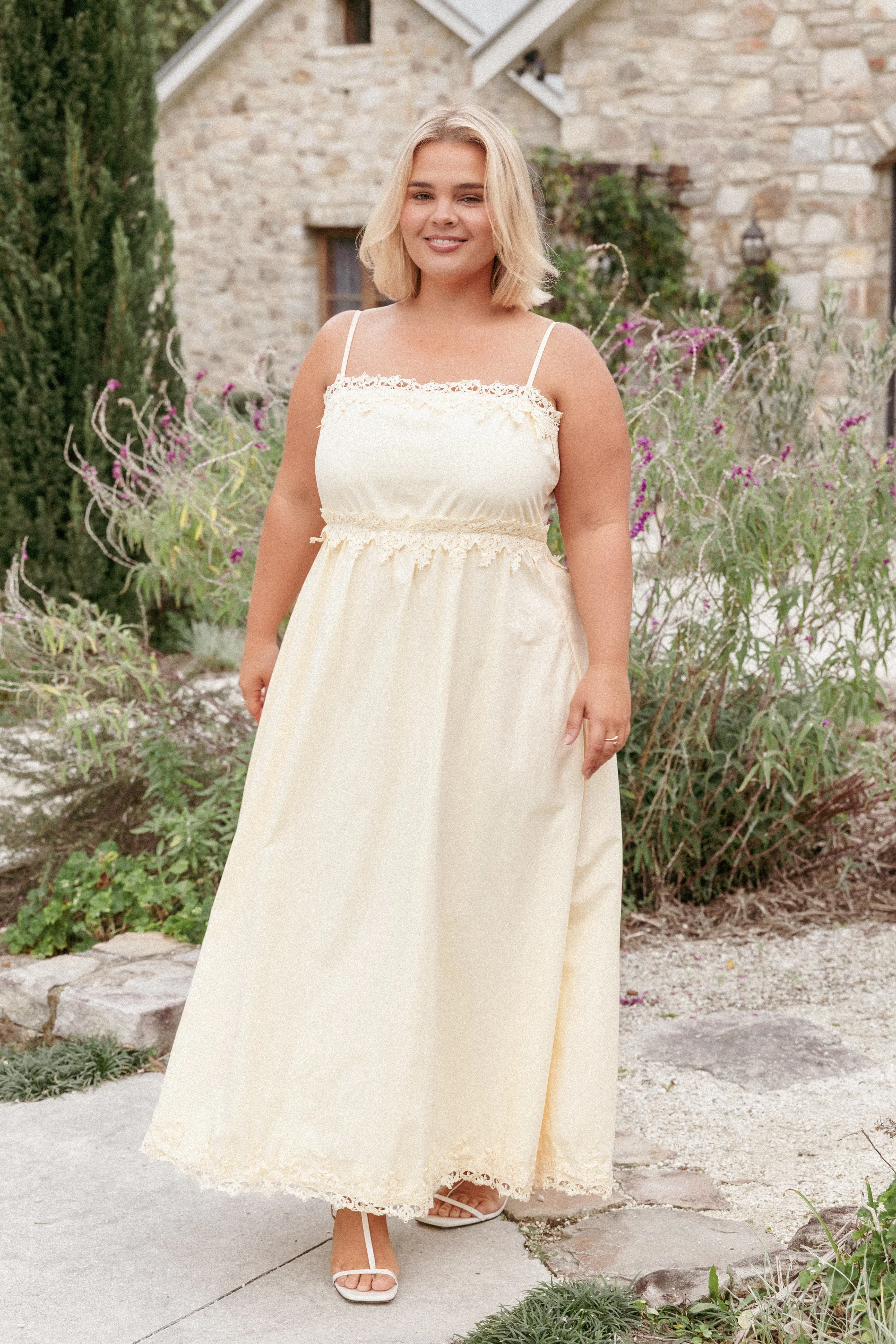 Kiana Midi Dress - Pale Yellow sold by Petal & Pup