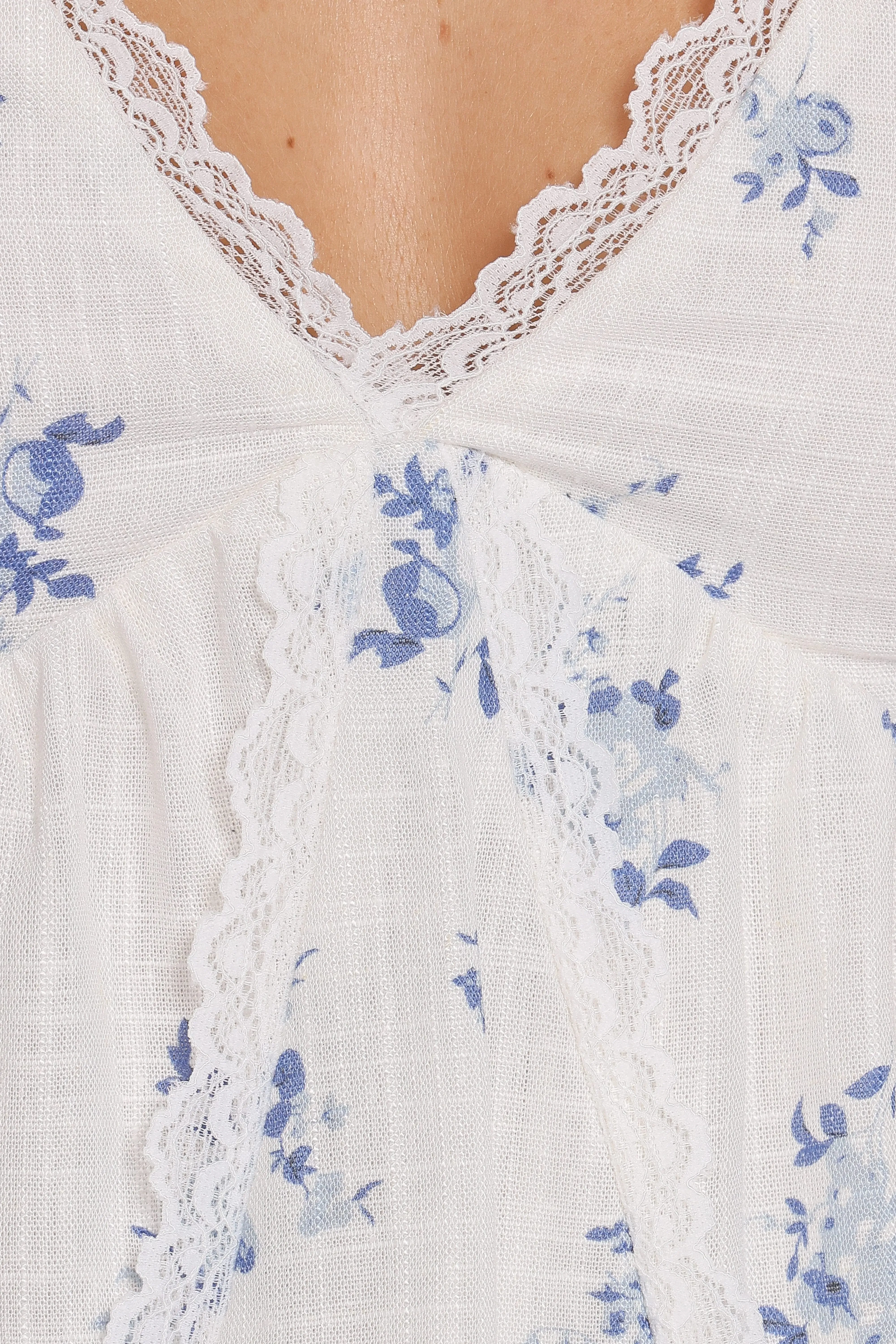 Aminta Top - Blue Floral sold by Petal & Pup product image thumbnail 4