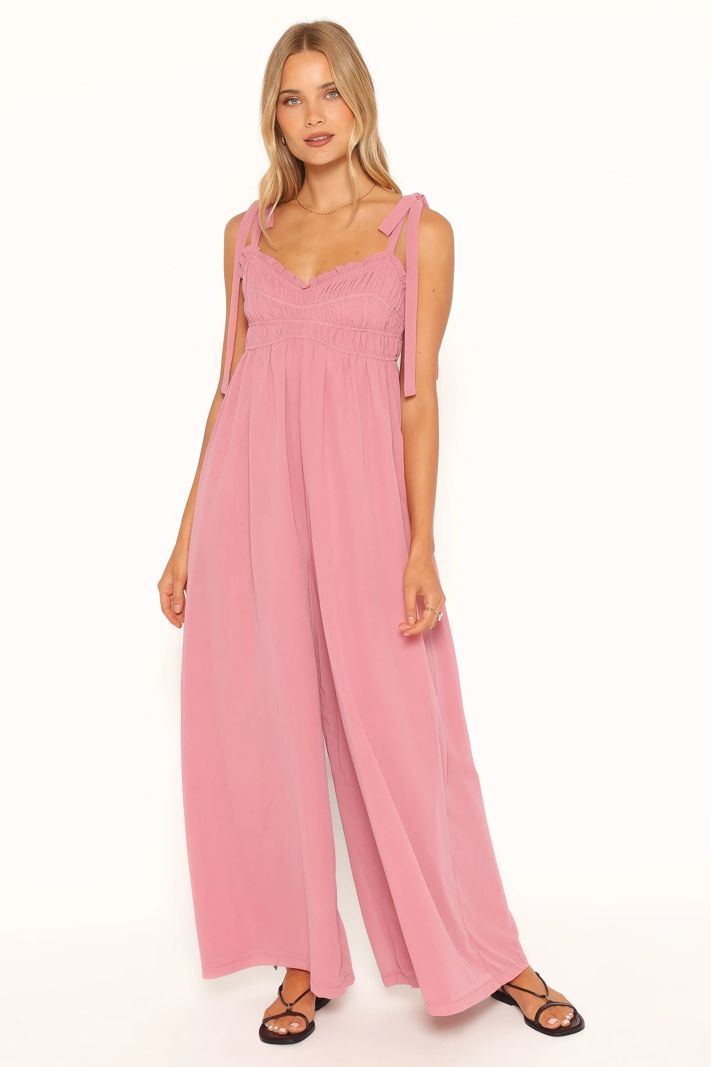 Andie Tie Jumpsuit - Rose Pink sold by Petal & Pup product image thumbnail 5