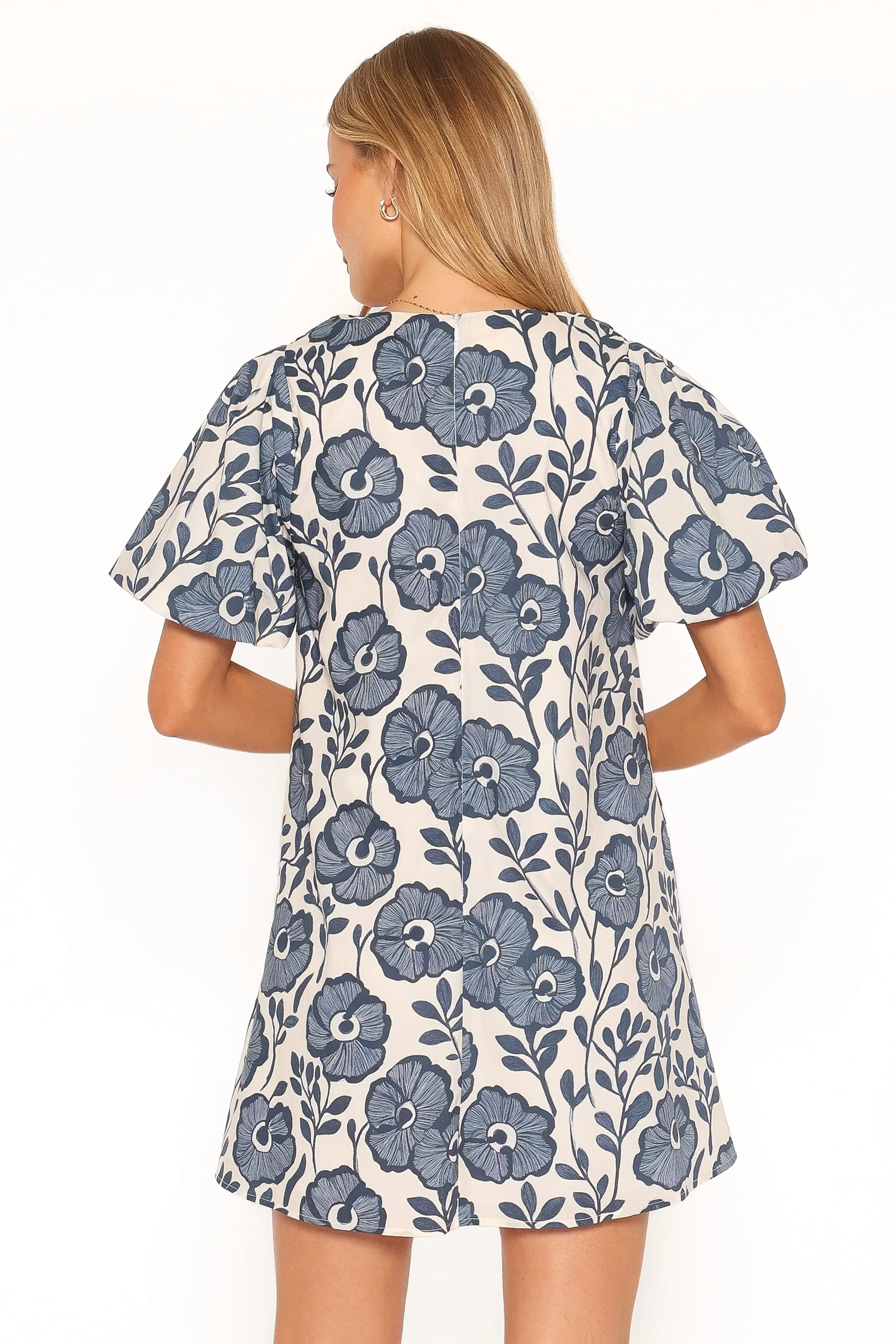 Bertine Mini Dress - Blue Floral sold by Petal & Pup product image thumbnail 4
