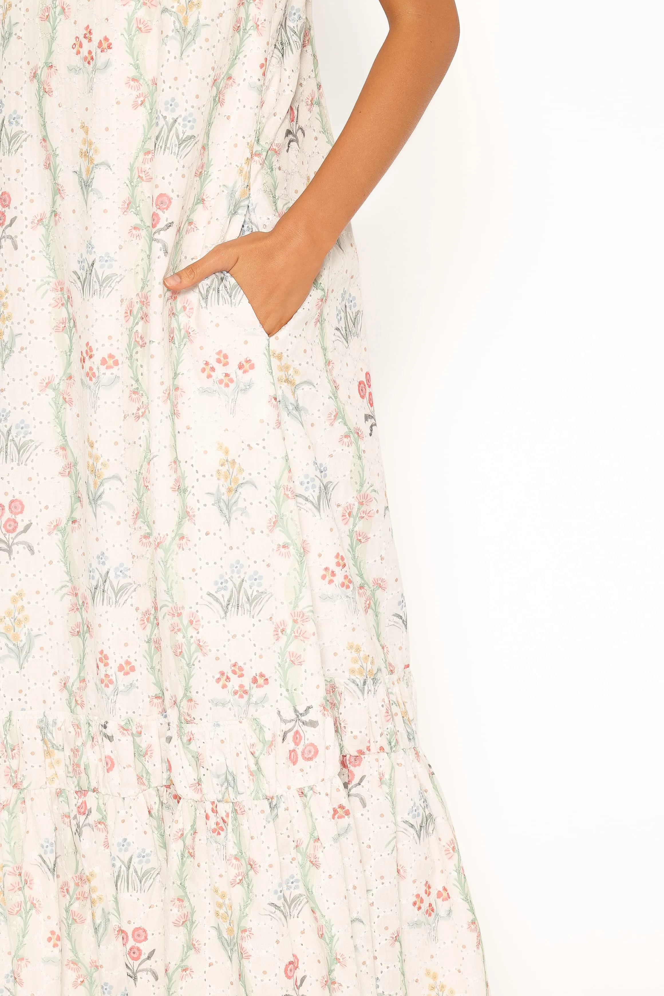 Evaline Maxi Dress - White Floral sold by Petal & Pup product image thumbnail 5