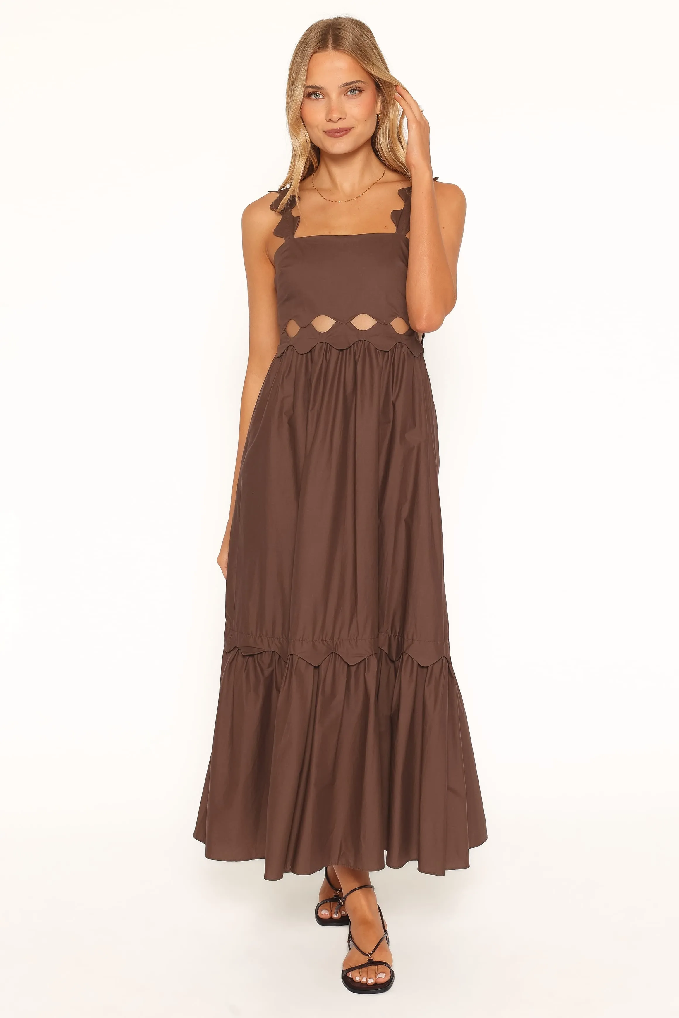 Dixie Maxi Dress - Brown sold by Petal & Pup product image thumbnail 5