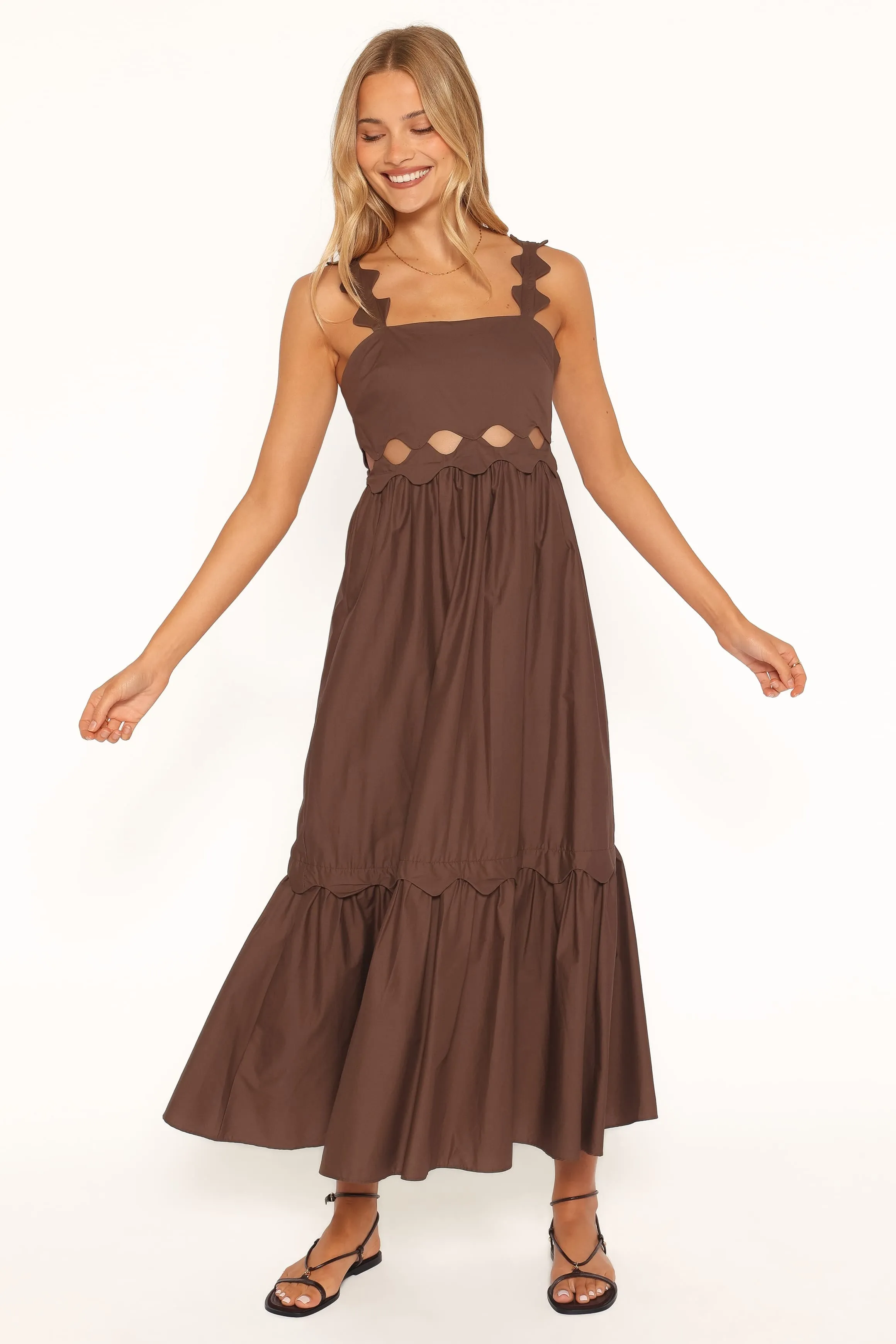 Dixie Maxi Dress - Brown sold by Petal & Pup