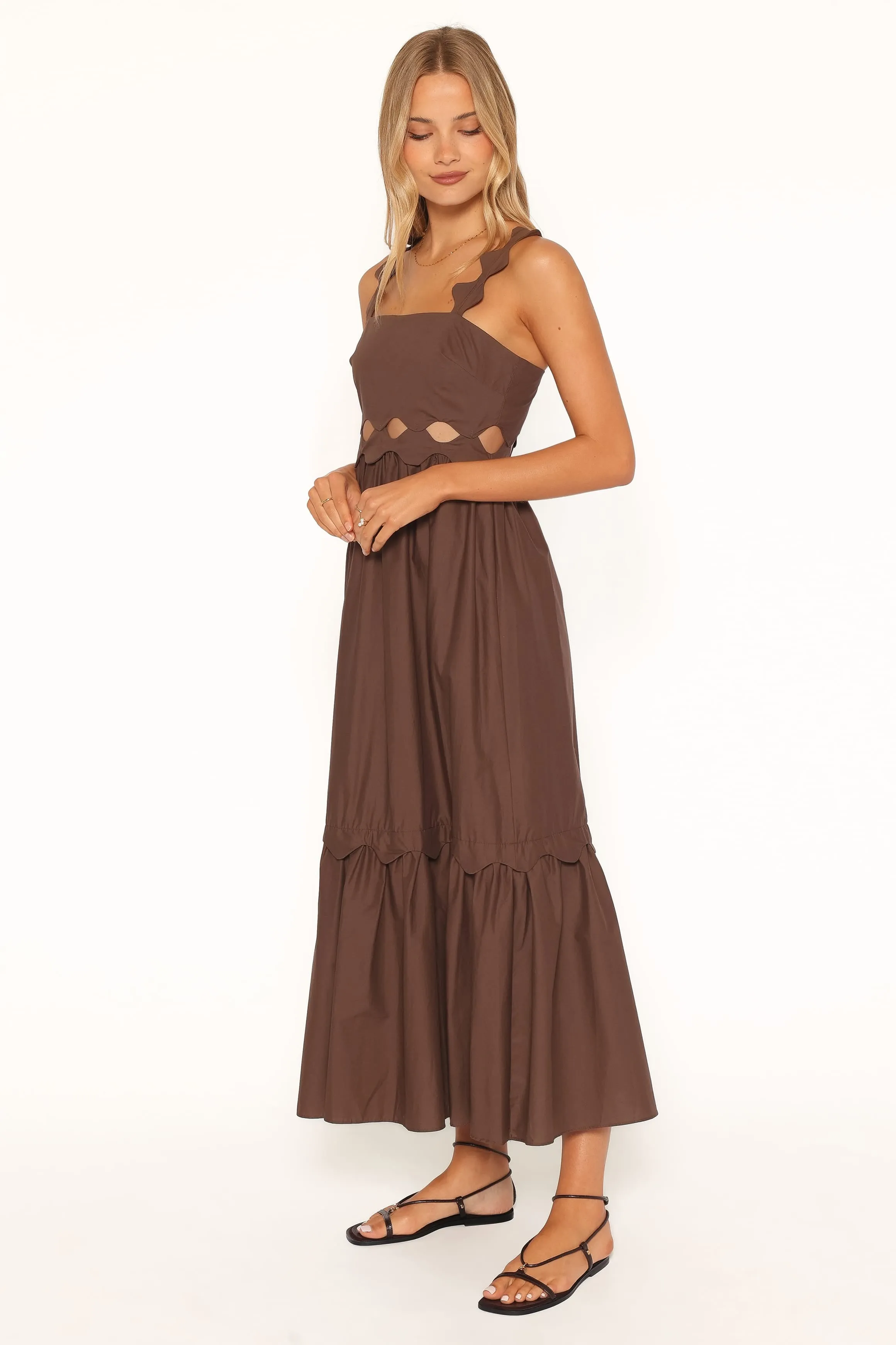 Dixie Maxi Dress - Brown sold by Petal & Pup product image thumbnail 3