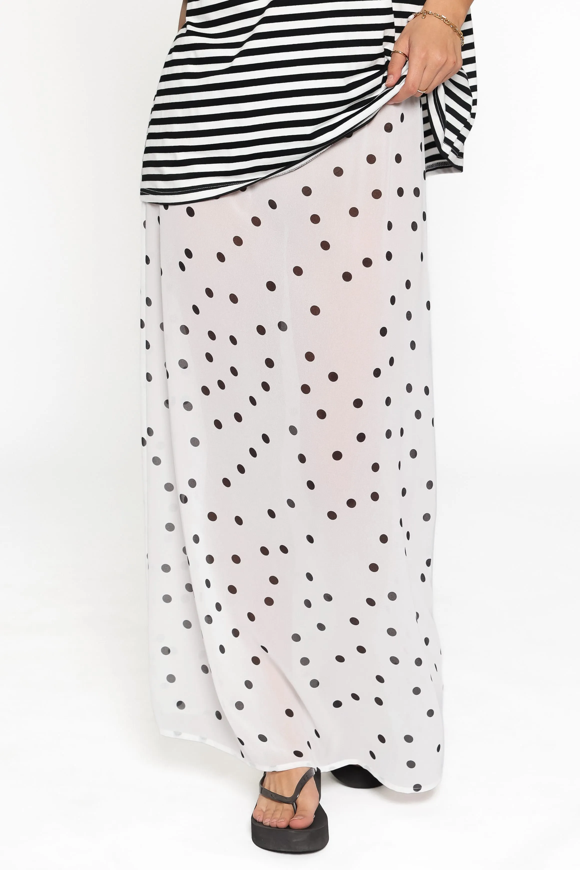 Tammi Skirt Set - White Black sold by Petal & Pup product image thumbnail 4
