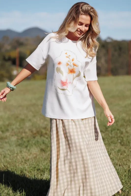 Winnie Graphic Tee - White made by Petal & Pup