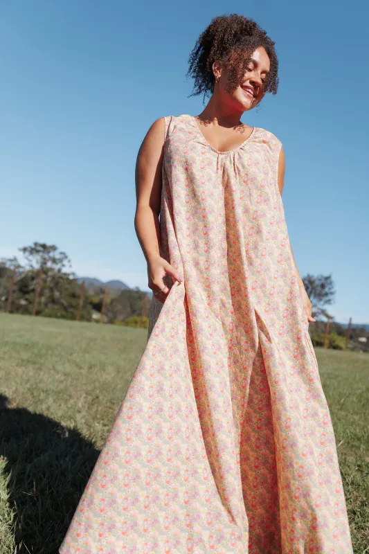 Laurita Maxi Dress - Sage Wildflower made by Petal & Pup