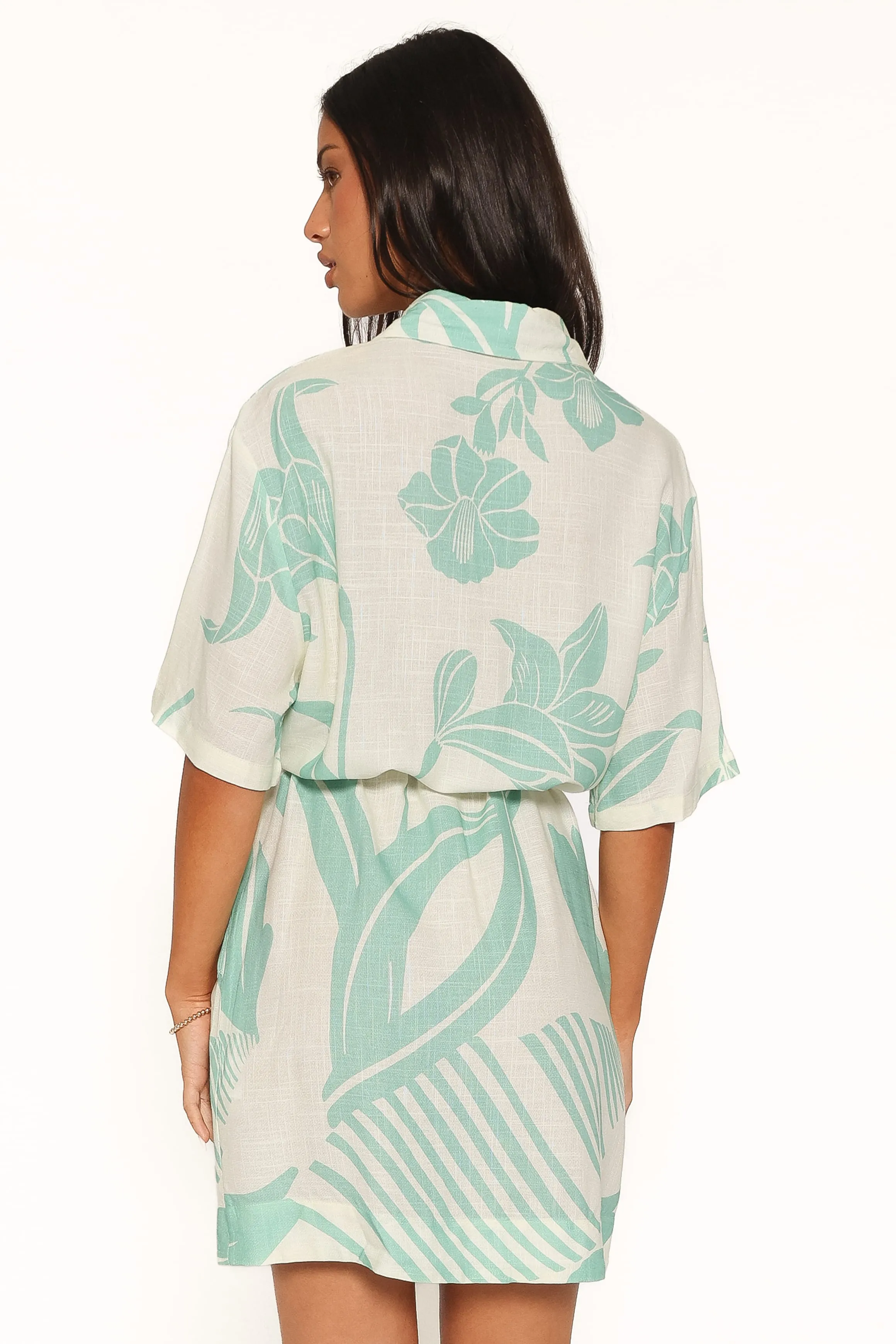 Karmon Mini Dress - Green Floral sold by Petal & Pup product image thumbnail 4