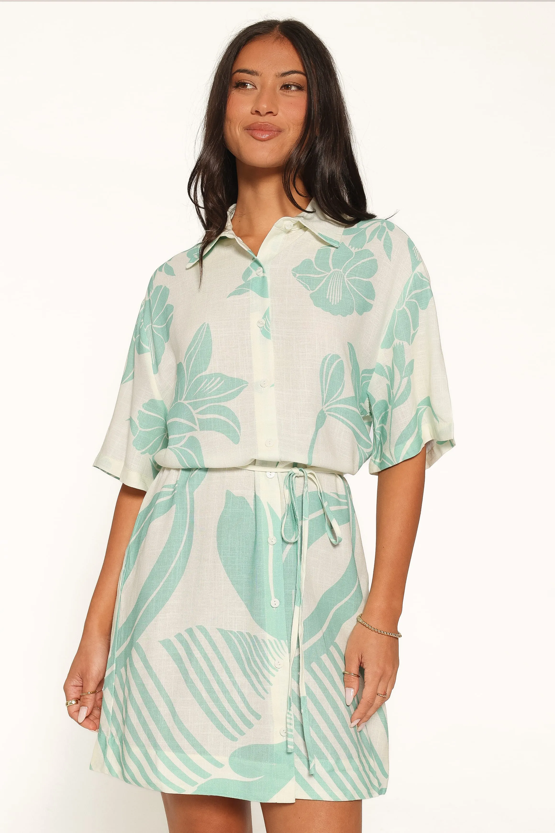 Karmon Mini Dress - Green Floral sold by Petal & Pup product image thumbnail 2