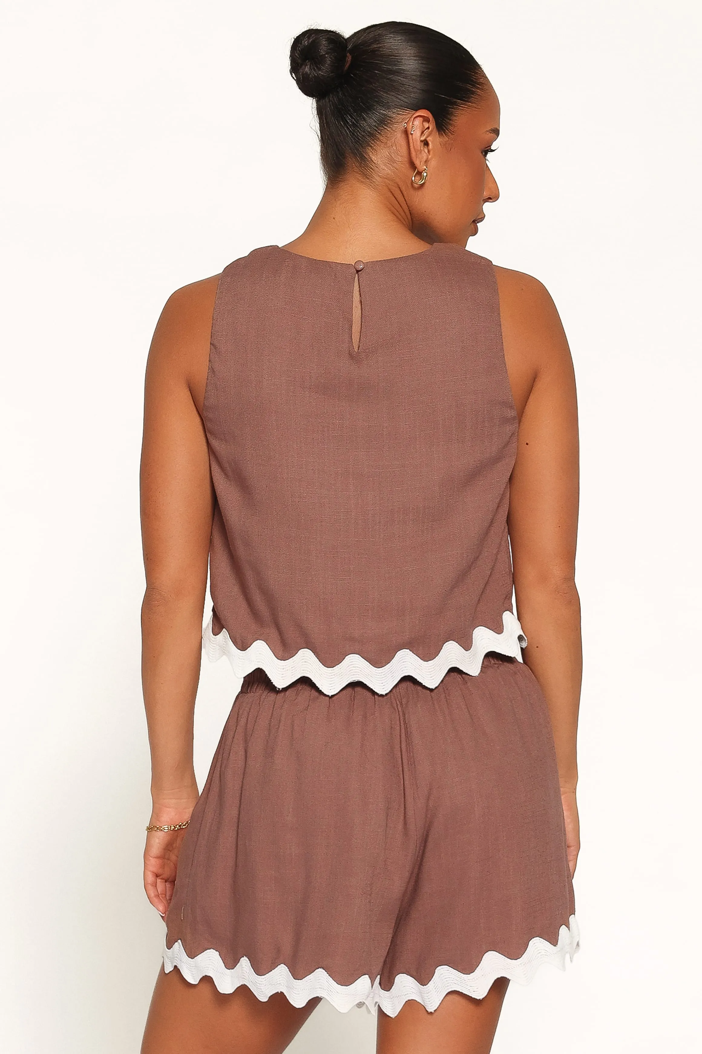 Gale Short Set - Brown Cream sold by Petal & Pup product image thumbnail 4