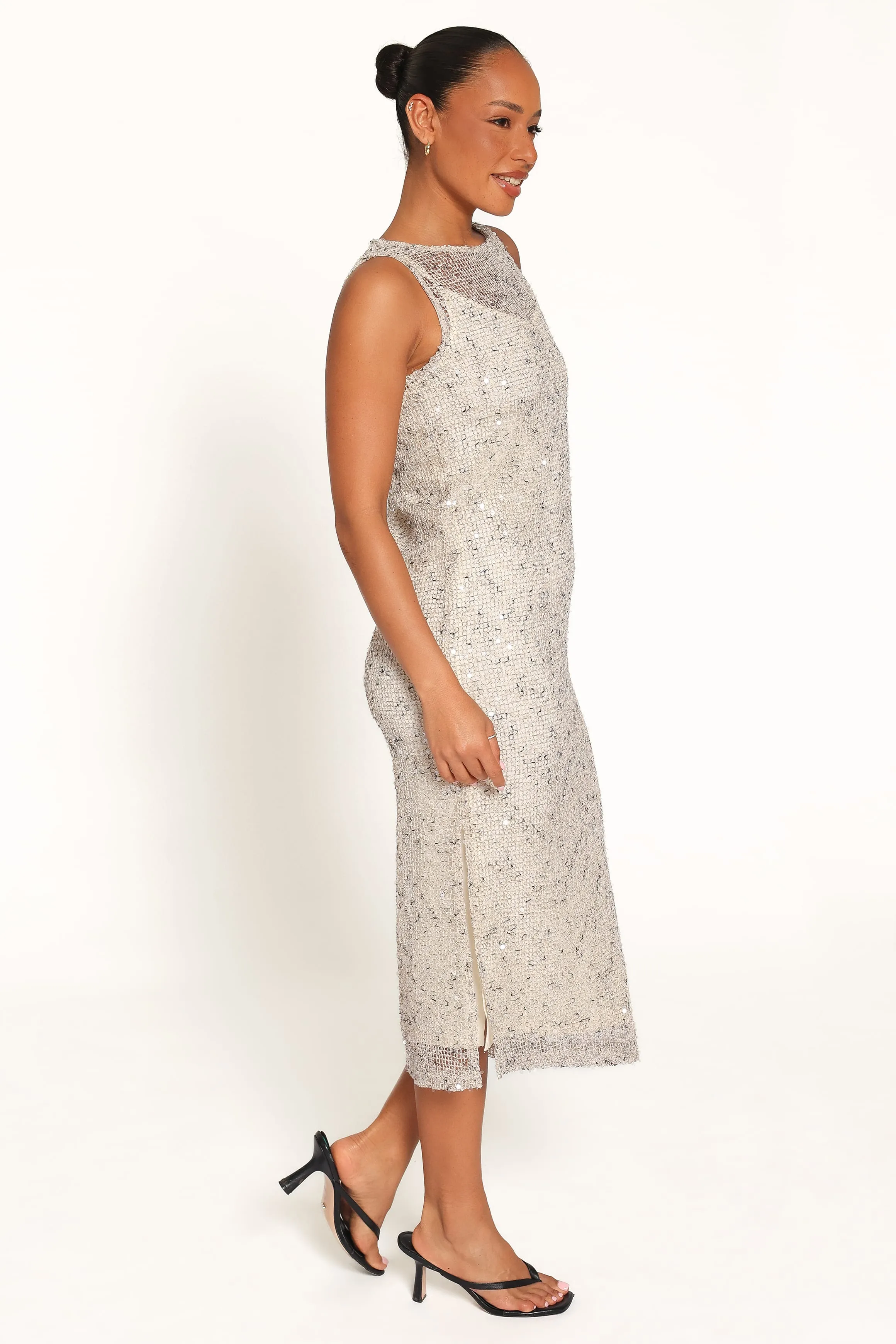 Charlie Maxi Dress - Cream sold by Petal & Pup product image thumbnail 4