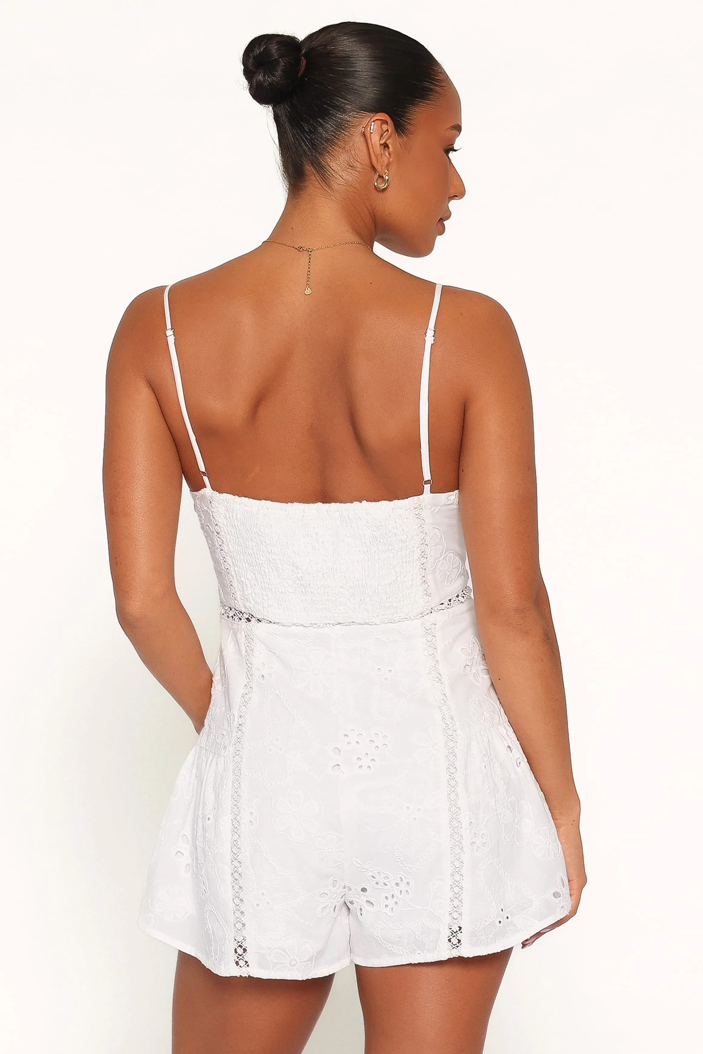 Presley Romper - White Broderie sold by Petal & Pup product image thumbnail 4