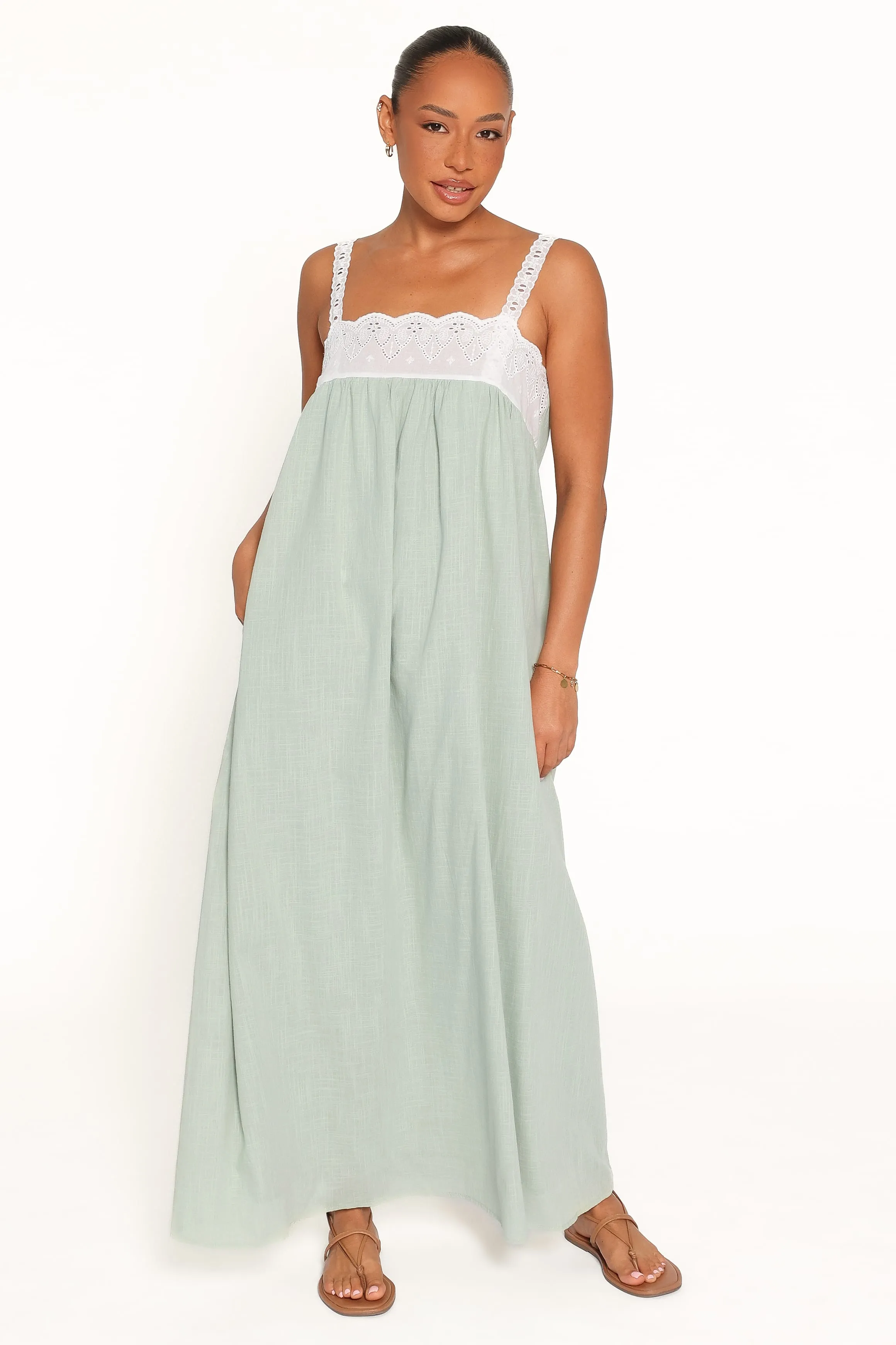 Darlington Maxi Dress - Green sold by Petal & Pup product image thumbnail 5