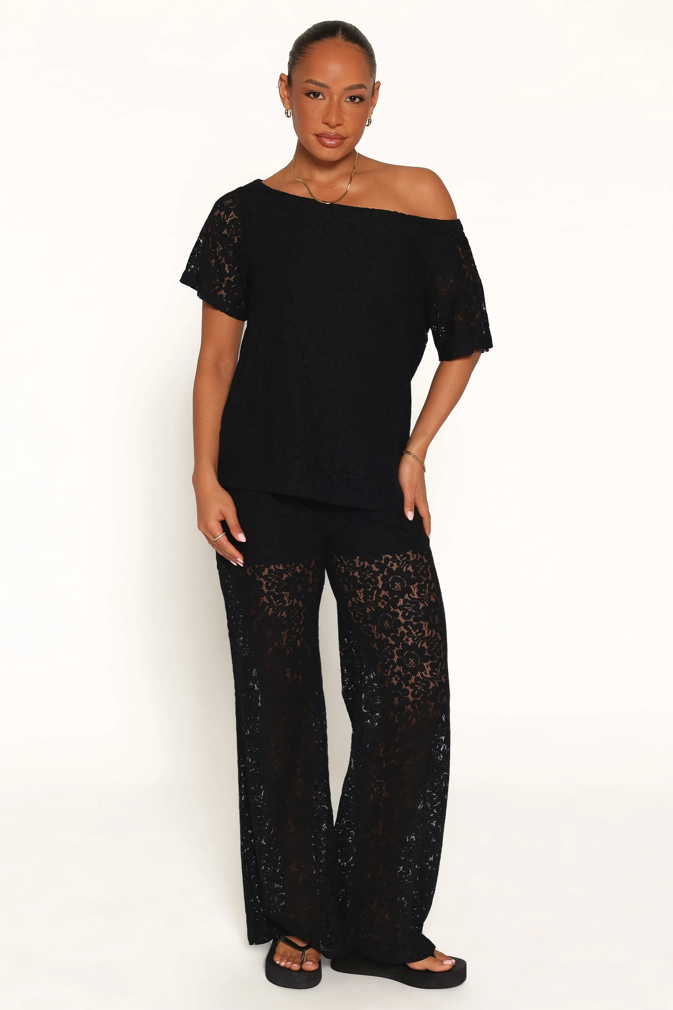 Tucker Lace Pant Set - Black sold by Petal & Pup product image thumbnail 5