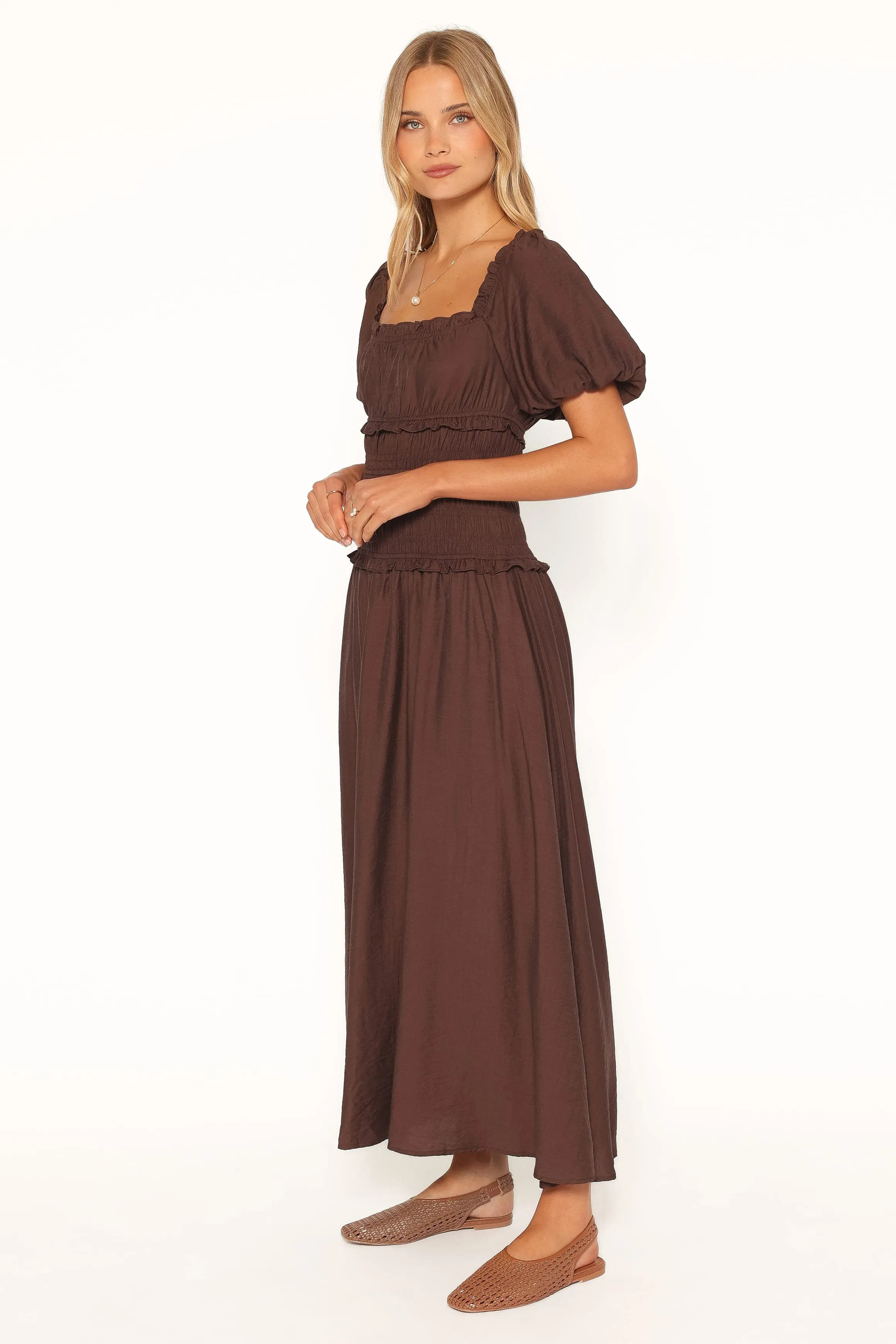 Doralee Maxi Dress - Brown sold by Petal & Pup product image thumbnail 5