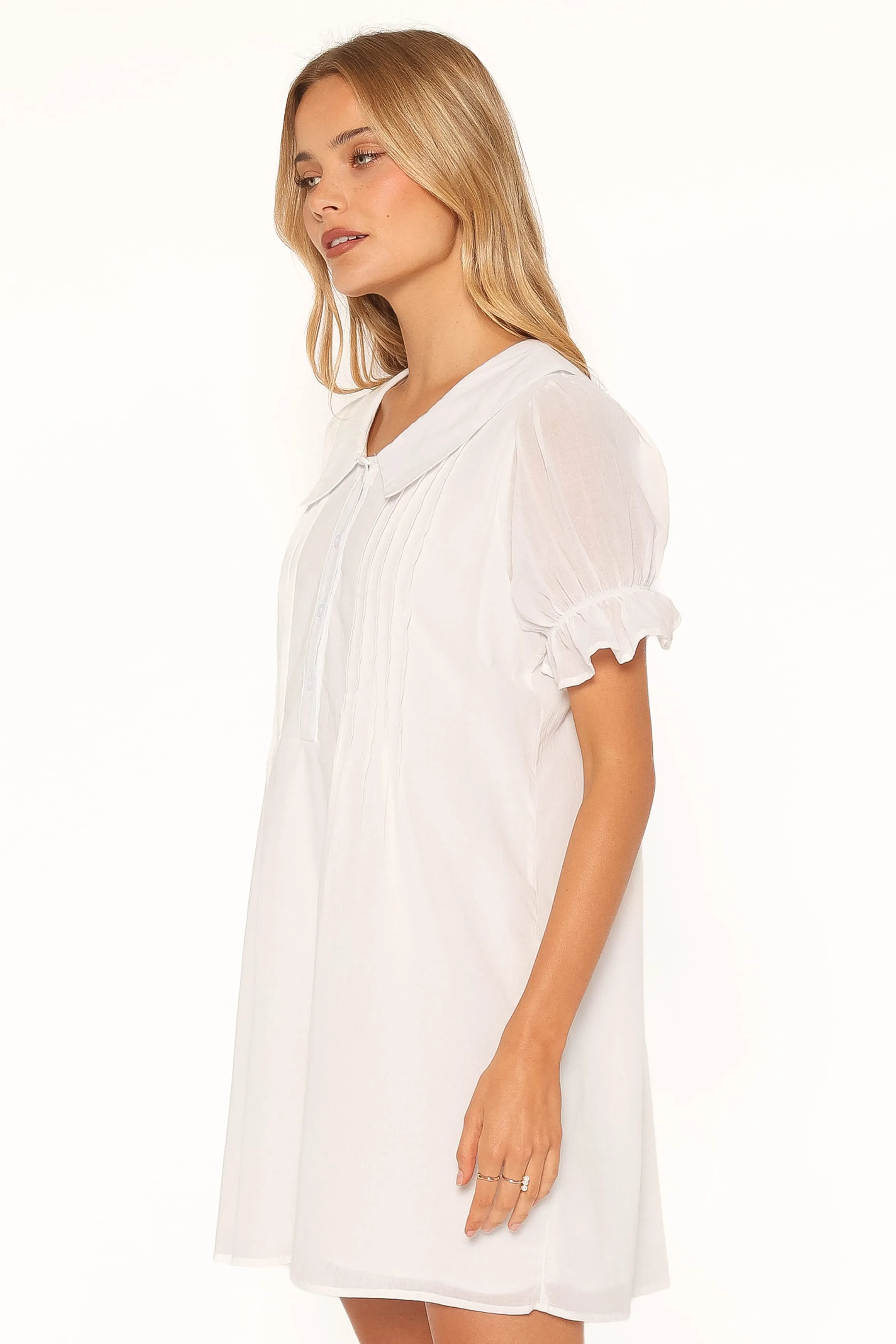 Granger Mini Dress - White sold by Petal & Pup product image thumbnail 3