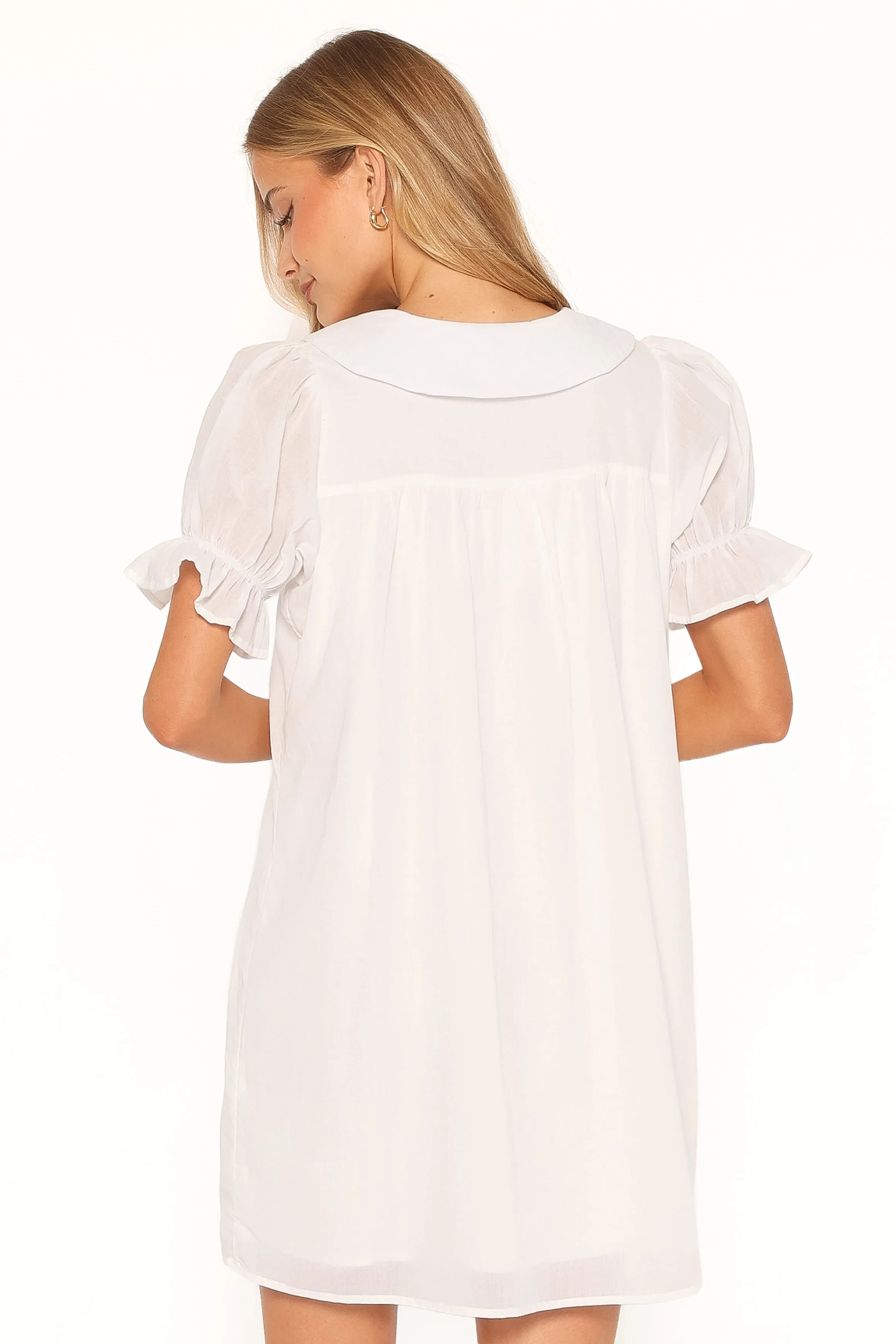 Granger Mini Dress - White sold by Petal & Pup product image thumbnail 4