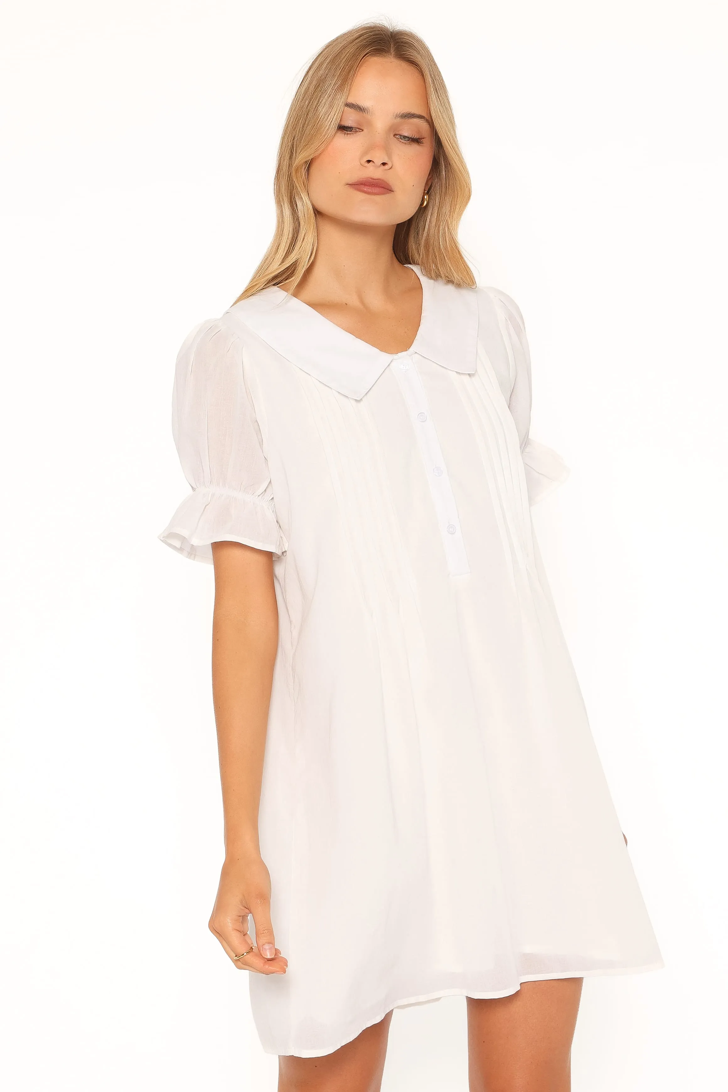 Granger Mini Dress - White sold by Petal & Pup product image thumbnail 5