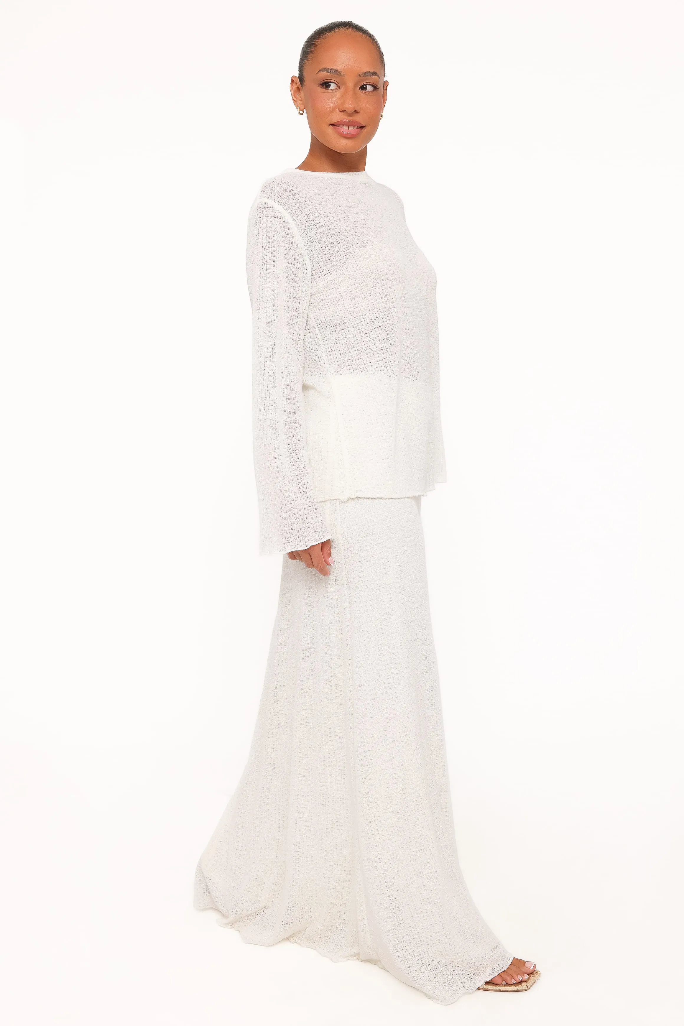 Lune Knit Skirt Set - Cream sold by Petal & Pup product image thumbnail 3