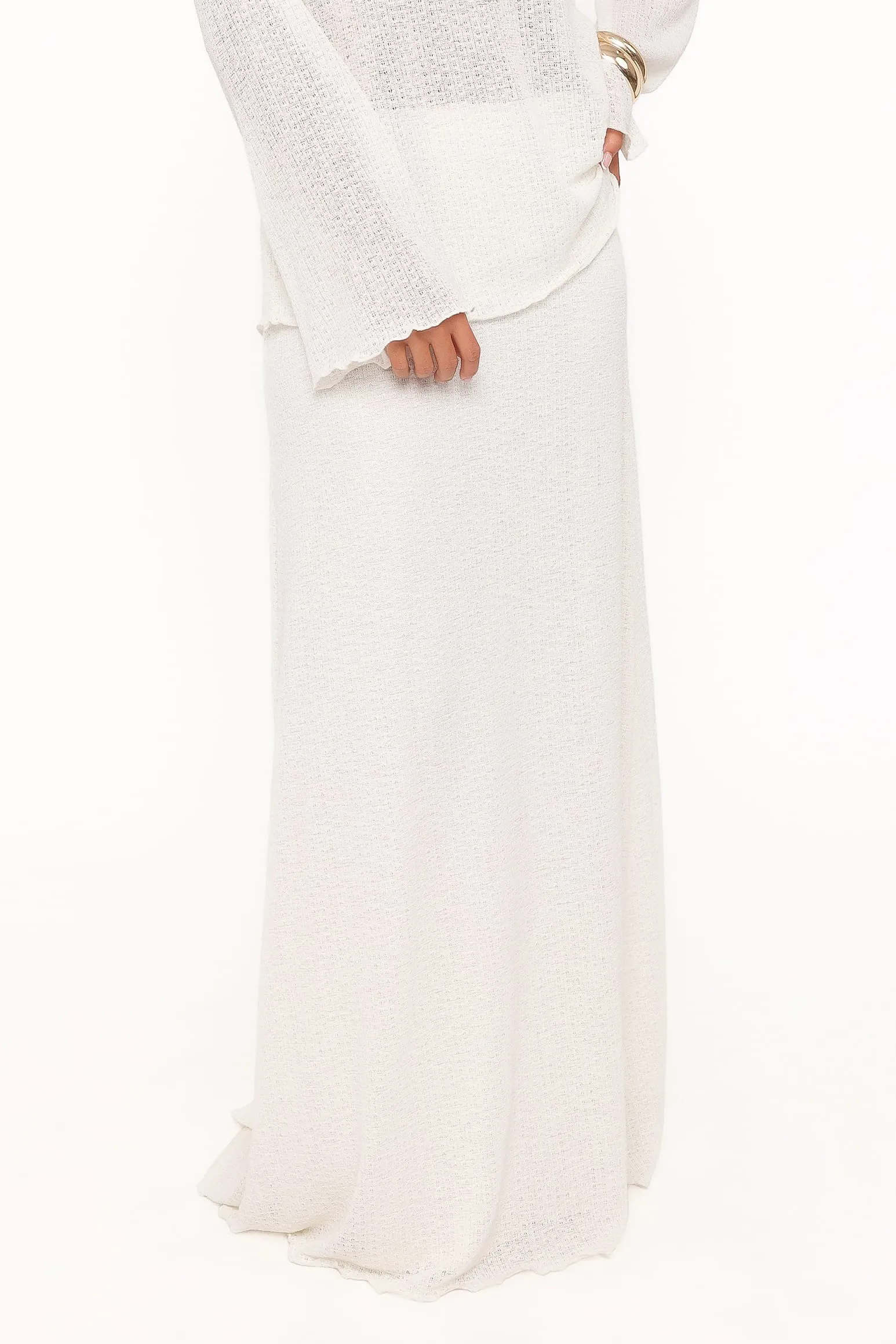 Lune Knit Skirt Set - Cream sold by Petal & Pup product image thumbnail 5