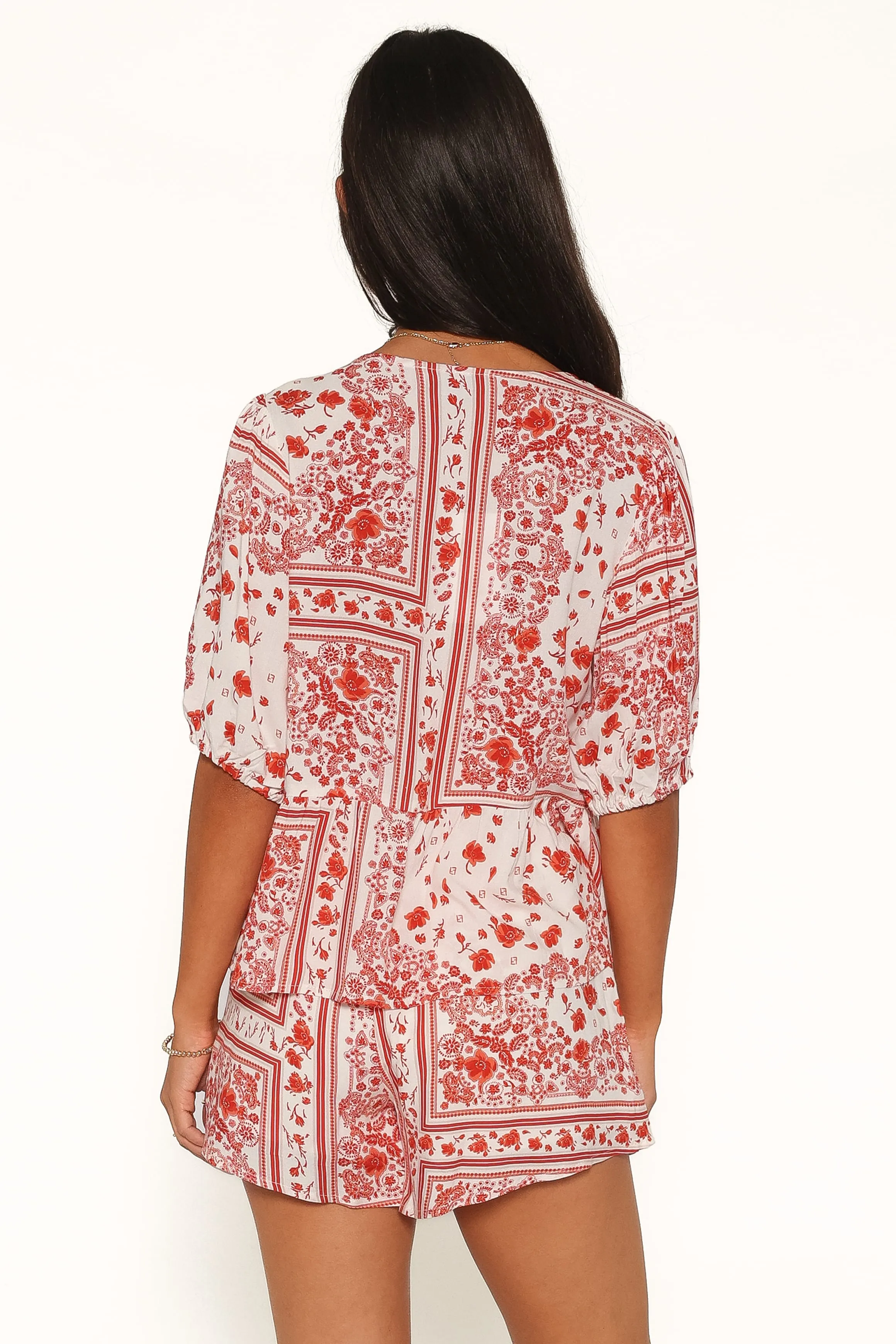Nala Shorts - Red Bandana sold by Petal & Pup product image thumbnail 4