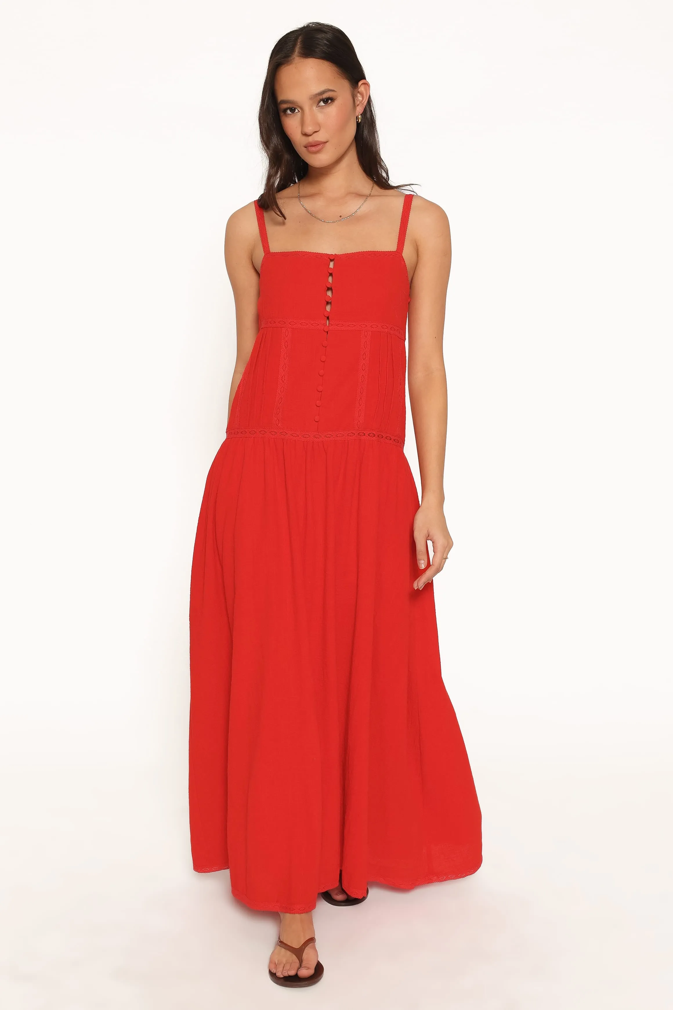Ebonie Maxi Dress - Red sold by Petal & Pup product image thumbnail 5