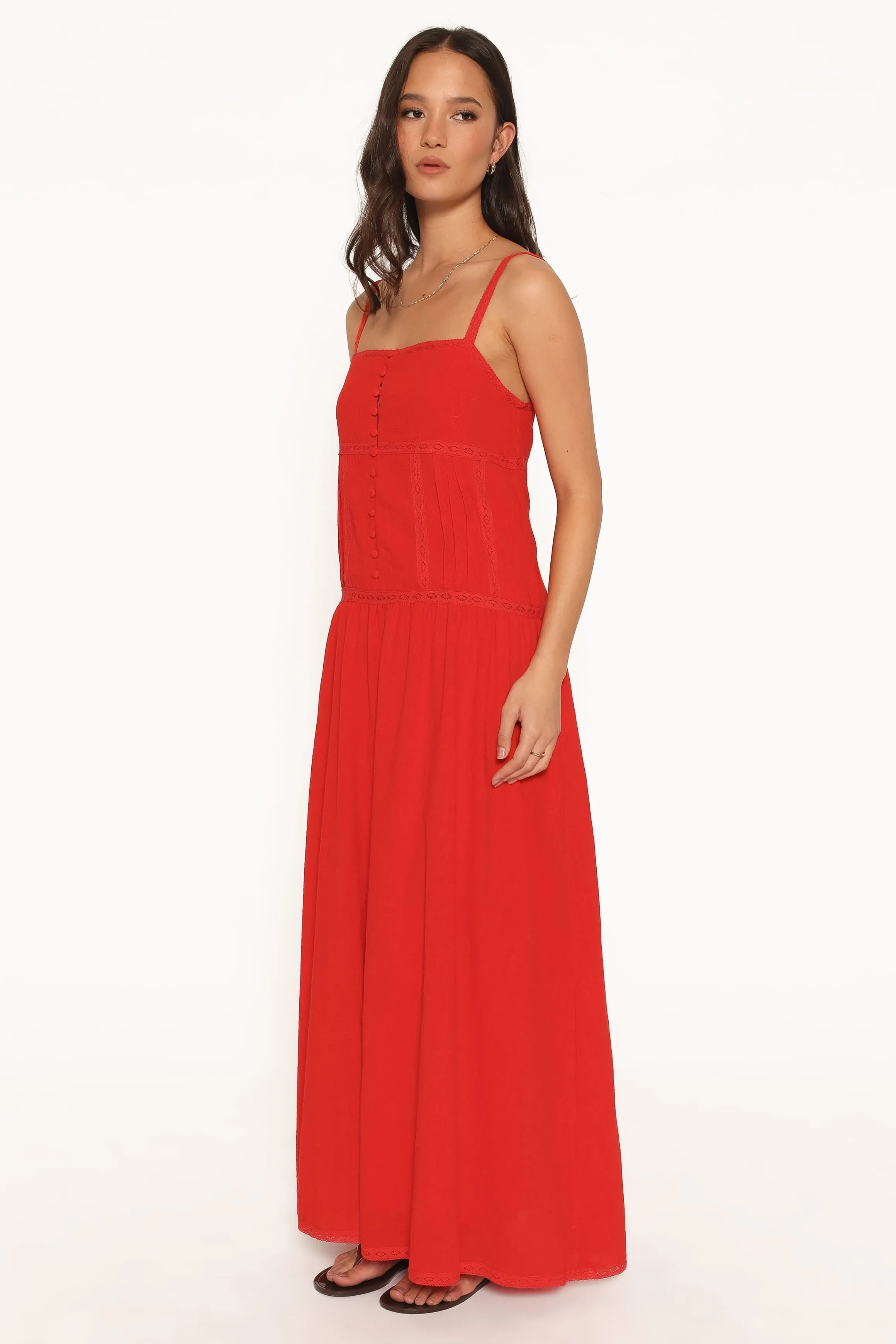 Ebonie Maxi Dress - Red sold by Petal & Pup product image thumbnail 3