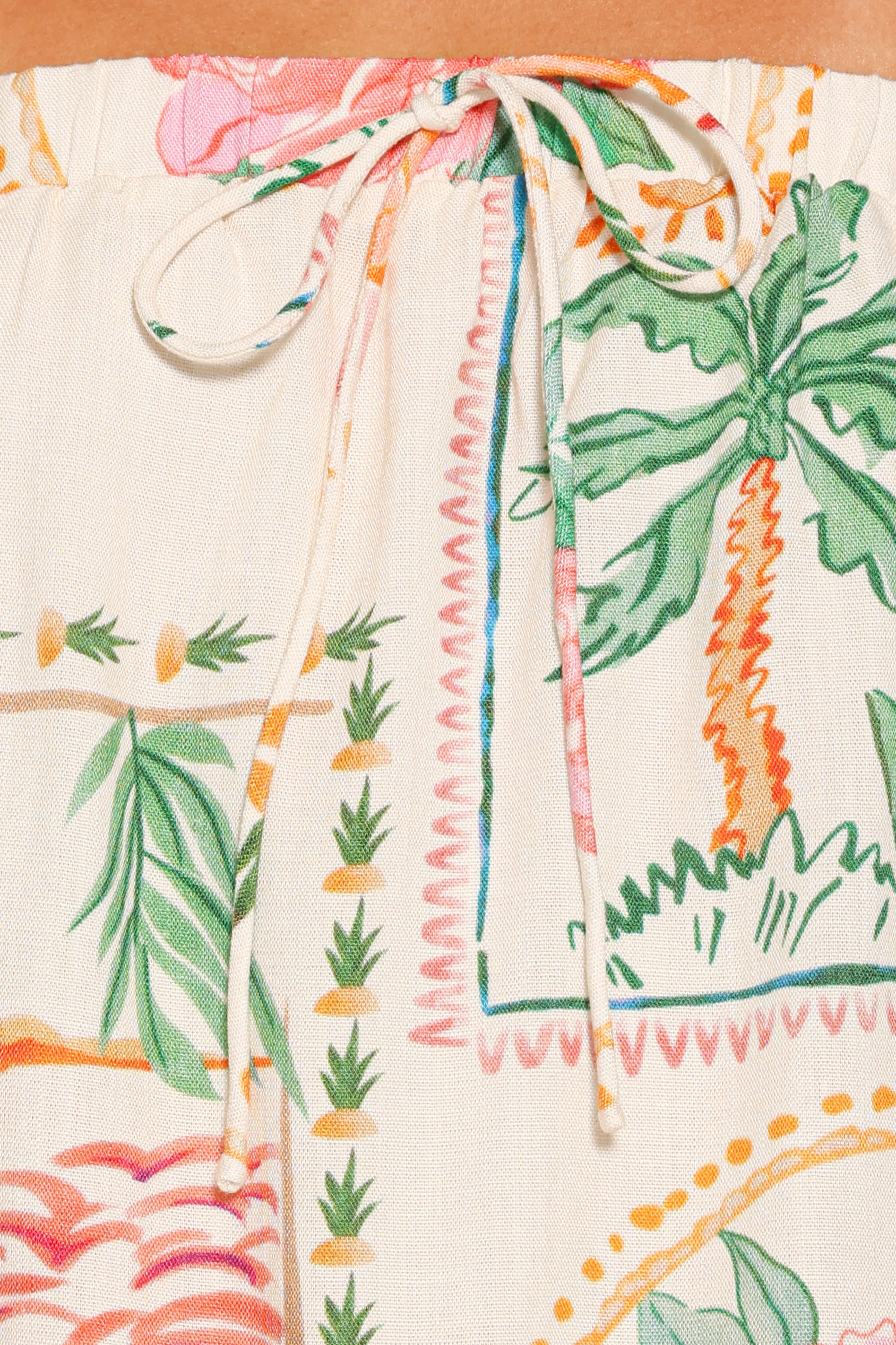 Narella Short Set - Cream Palm Print sold by Petal & Pup product image thumbnail 5