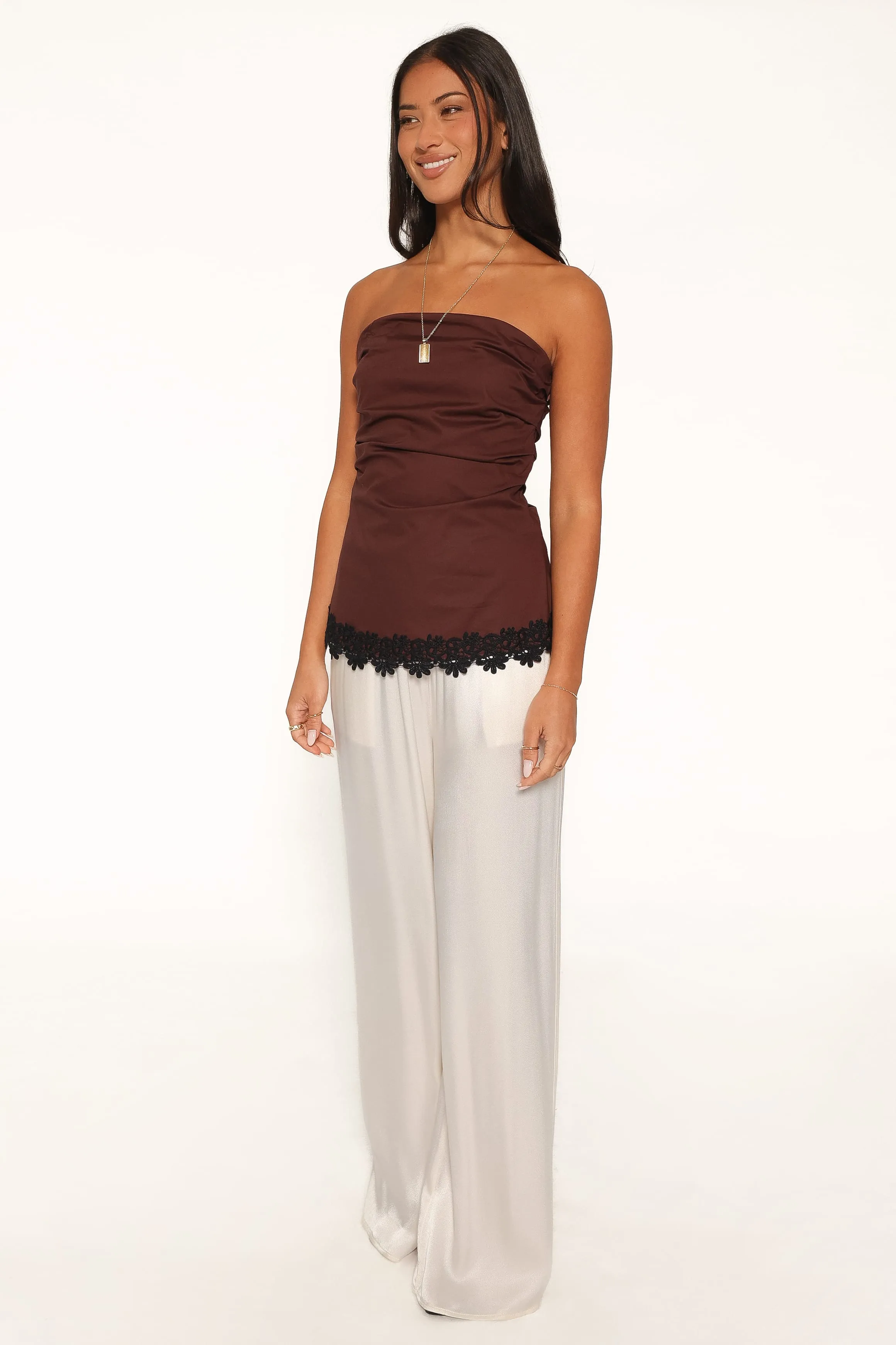 Shiloh Strapless Top - Chocolate sold by Petal & Pup product image thumbnail 5