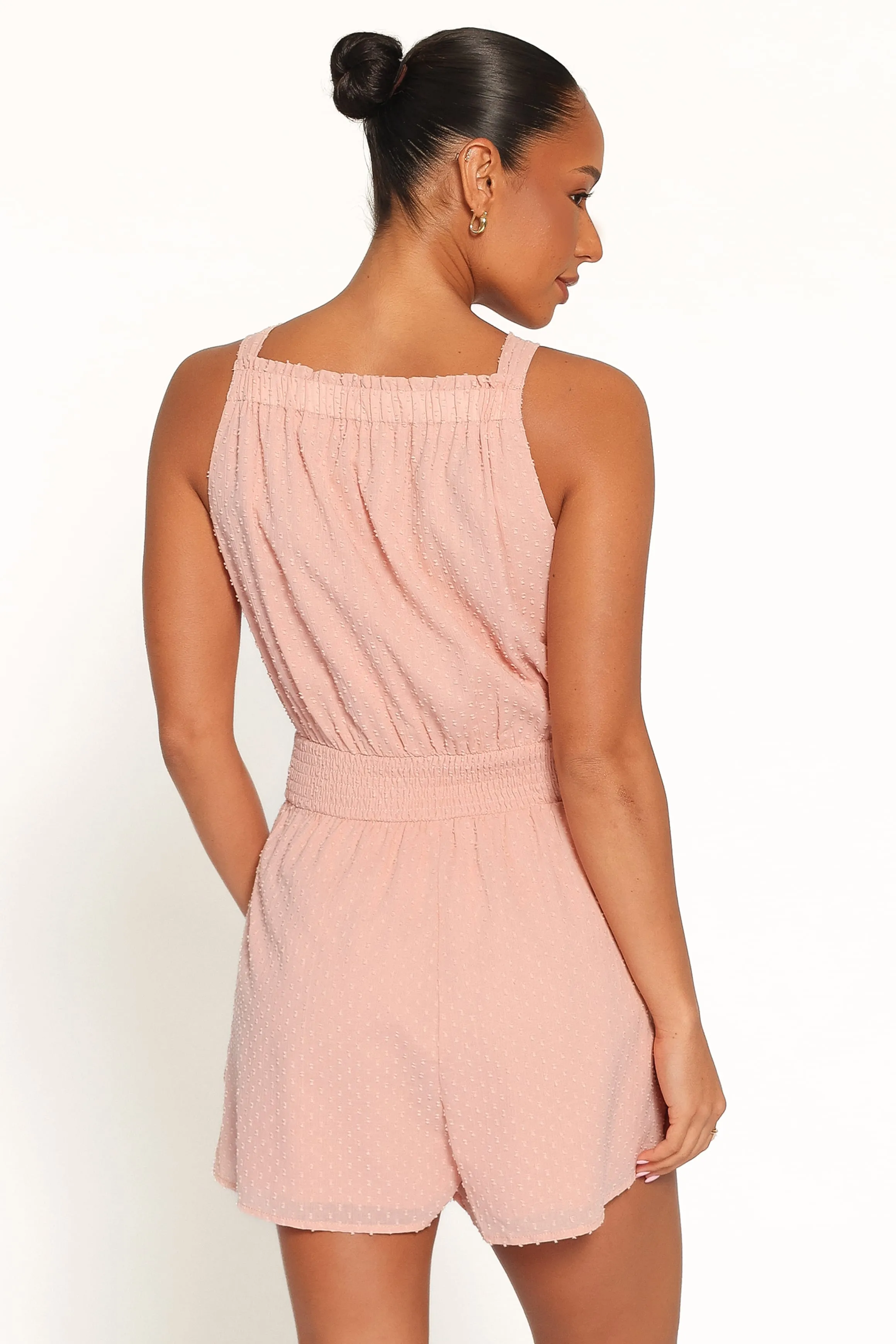 Felicity Romper - Pink Clip Dot sold by Petal & Pup product image thumbnail 4