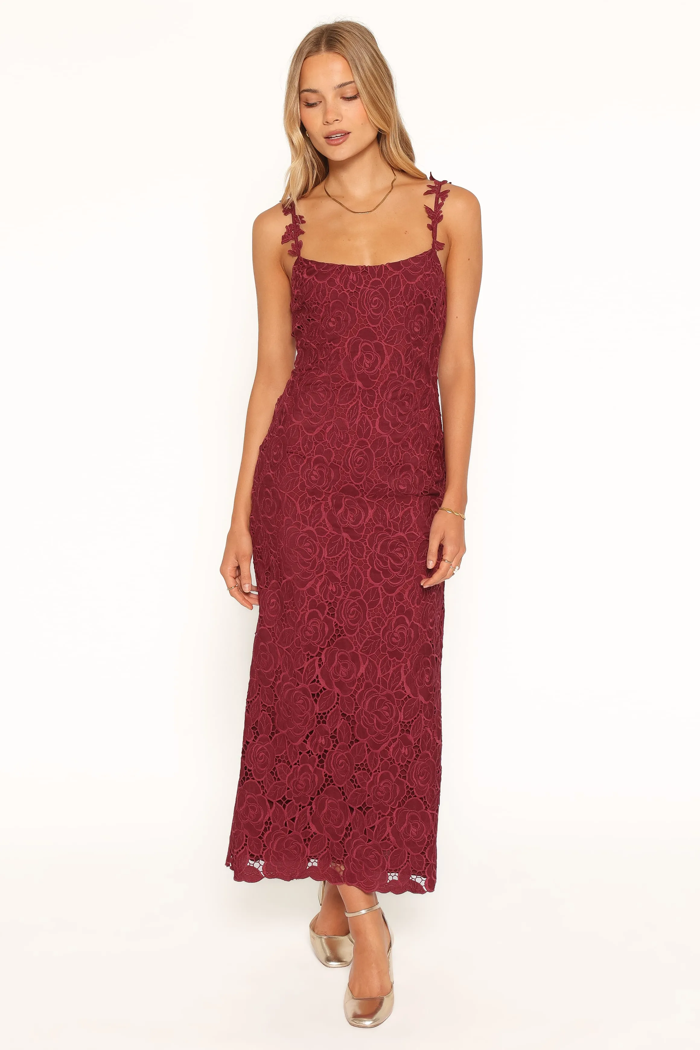 Rosana Maxi Dress - Cherry sold by Petal & Pup product image thumbnail 5