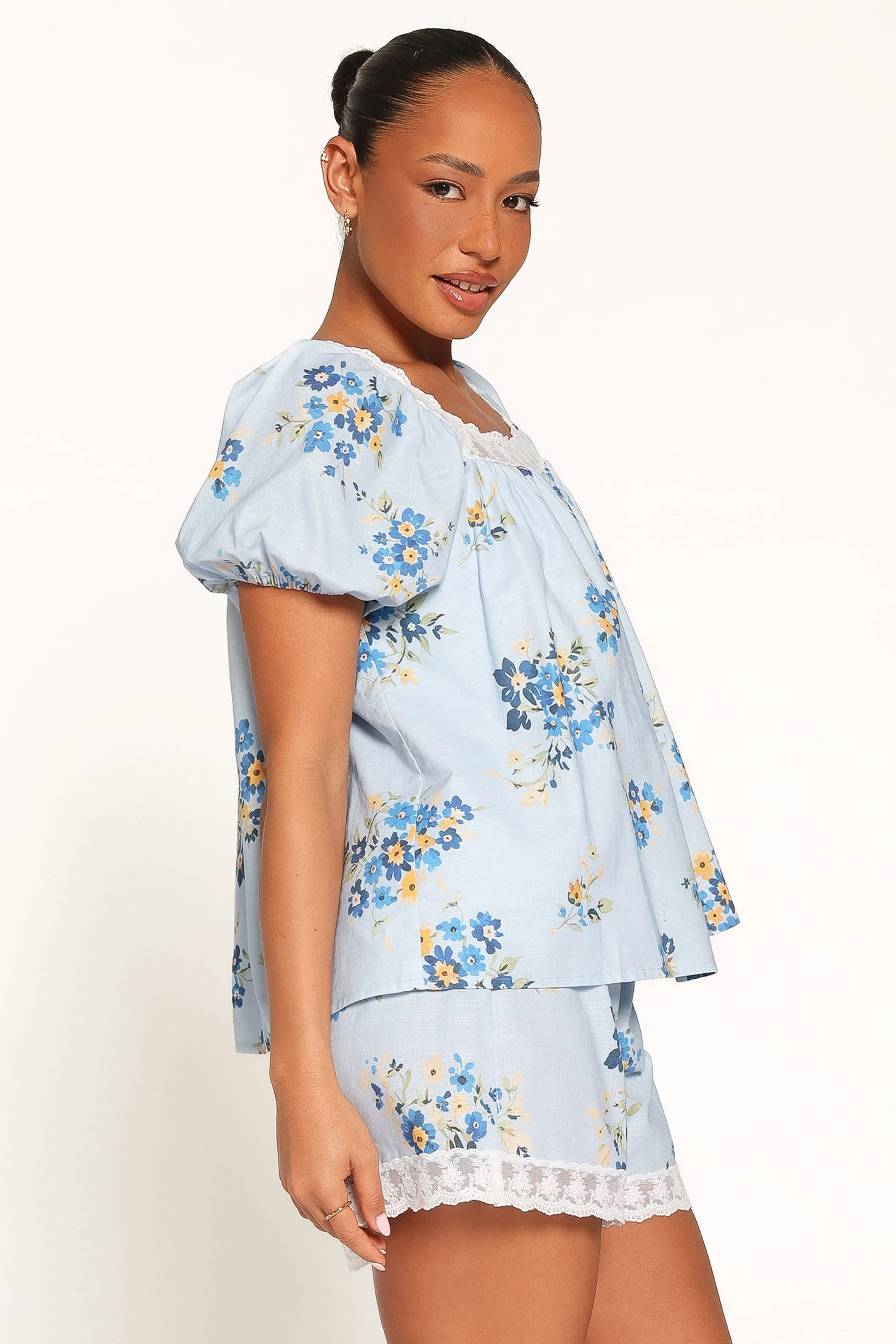 Fawna Short Set - Blue Floral sold by Petal & Pup product image thumbnail 3