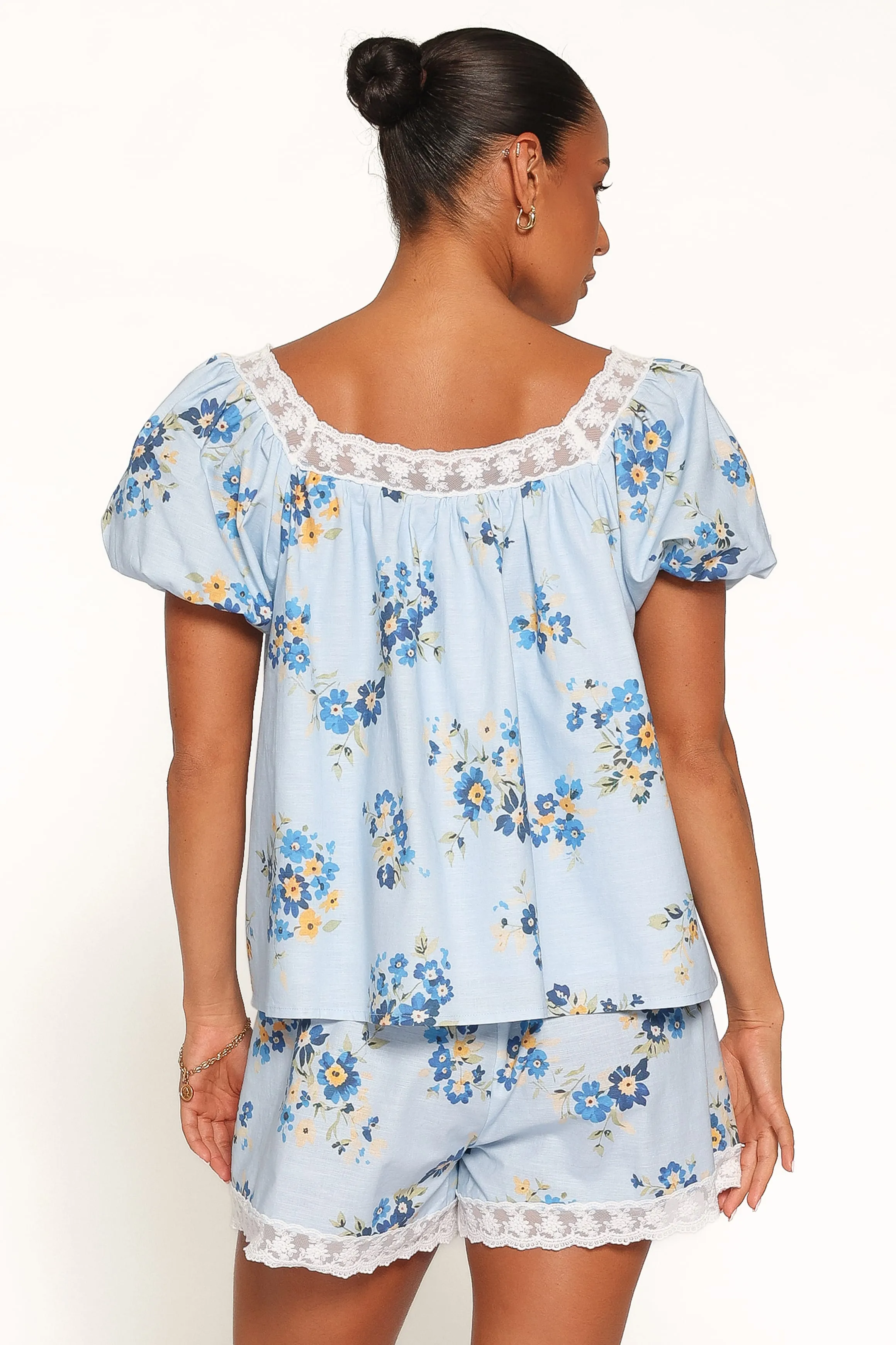 Fawna Short Set - Blue Floral sold by Petal & Pup product image thumbnail 4
