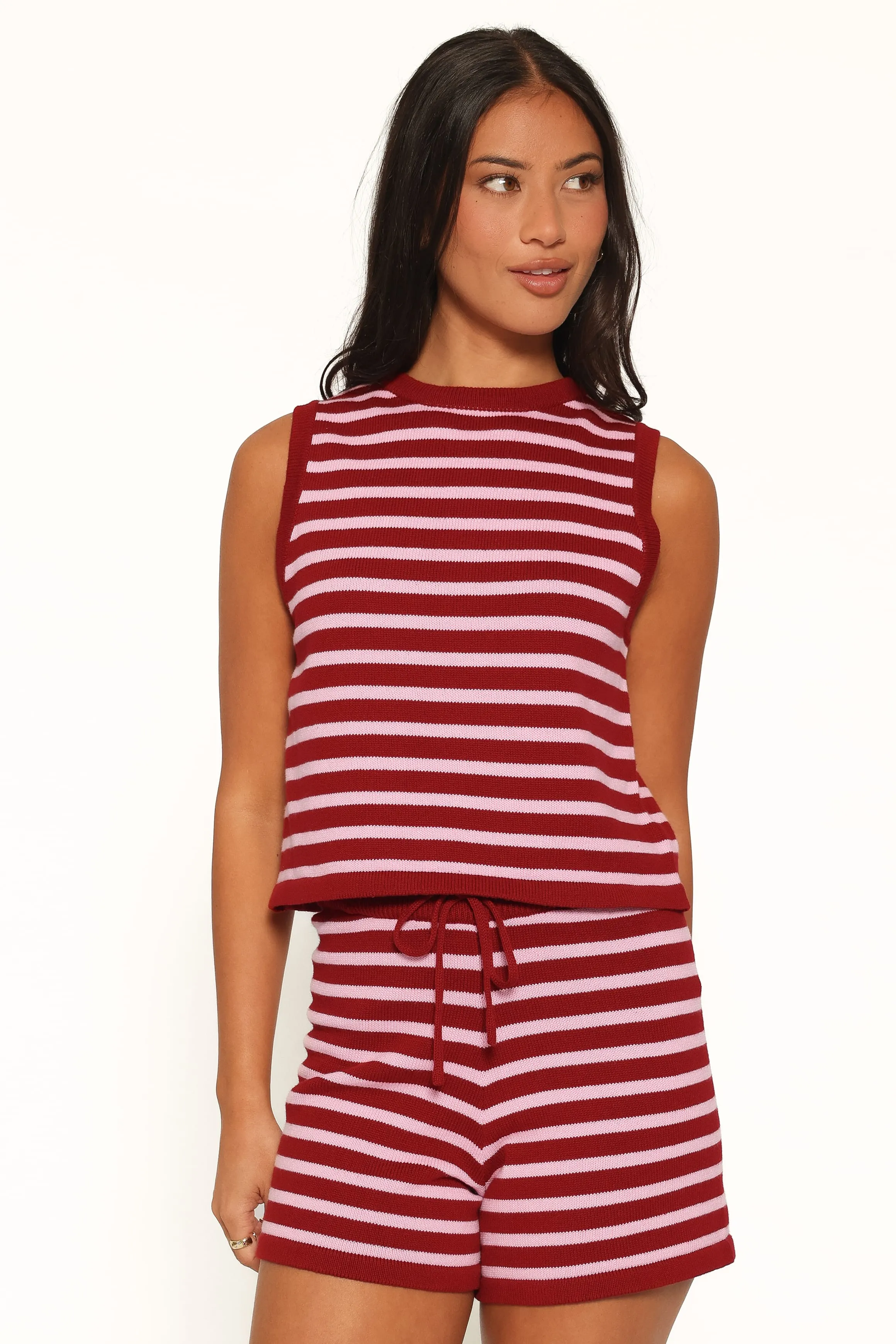 Ilona Knit Set - Burg/Pink Stripe sold by Petal & Pup product image thumbnail 2