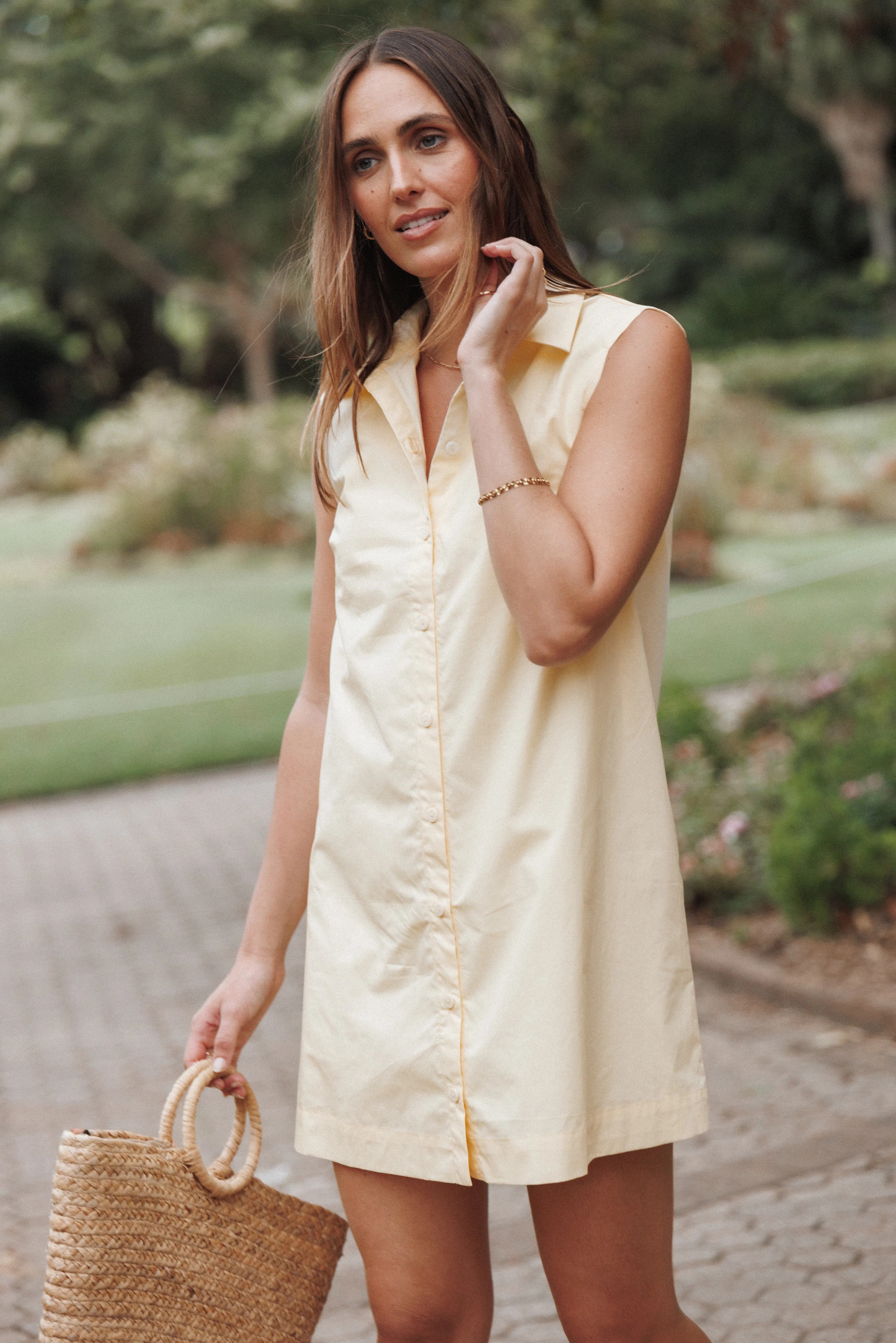 Deirdre Mini Dress - Yellow sold by Petal & Pup