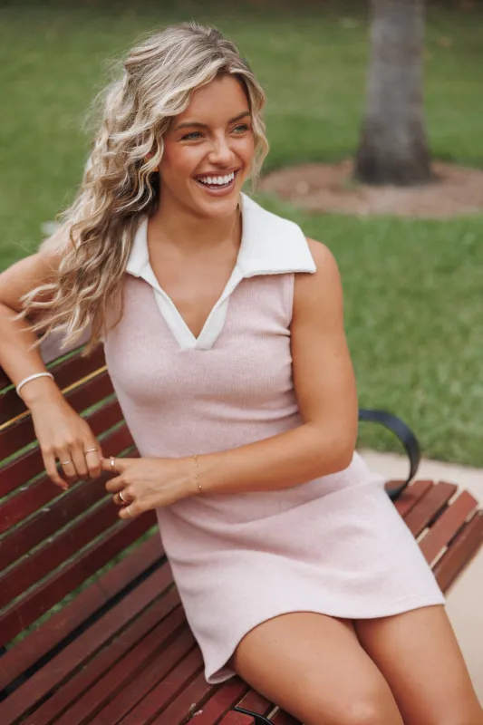 Curtis Mini Dress - Pink made by Petal & Pup