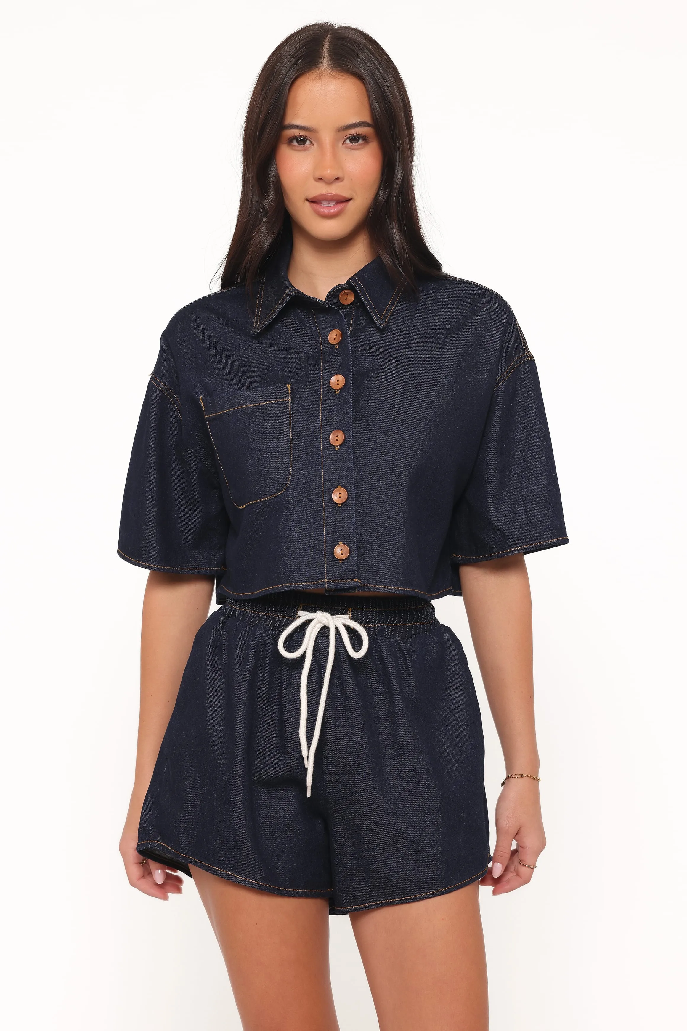 Bels Denim Short Set - Indigo sold by Petal & Pup product image thumbnail 2