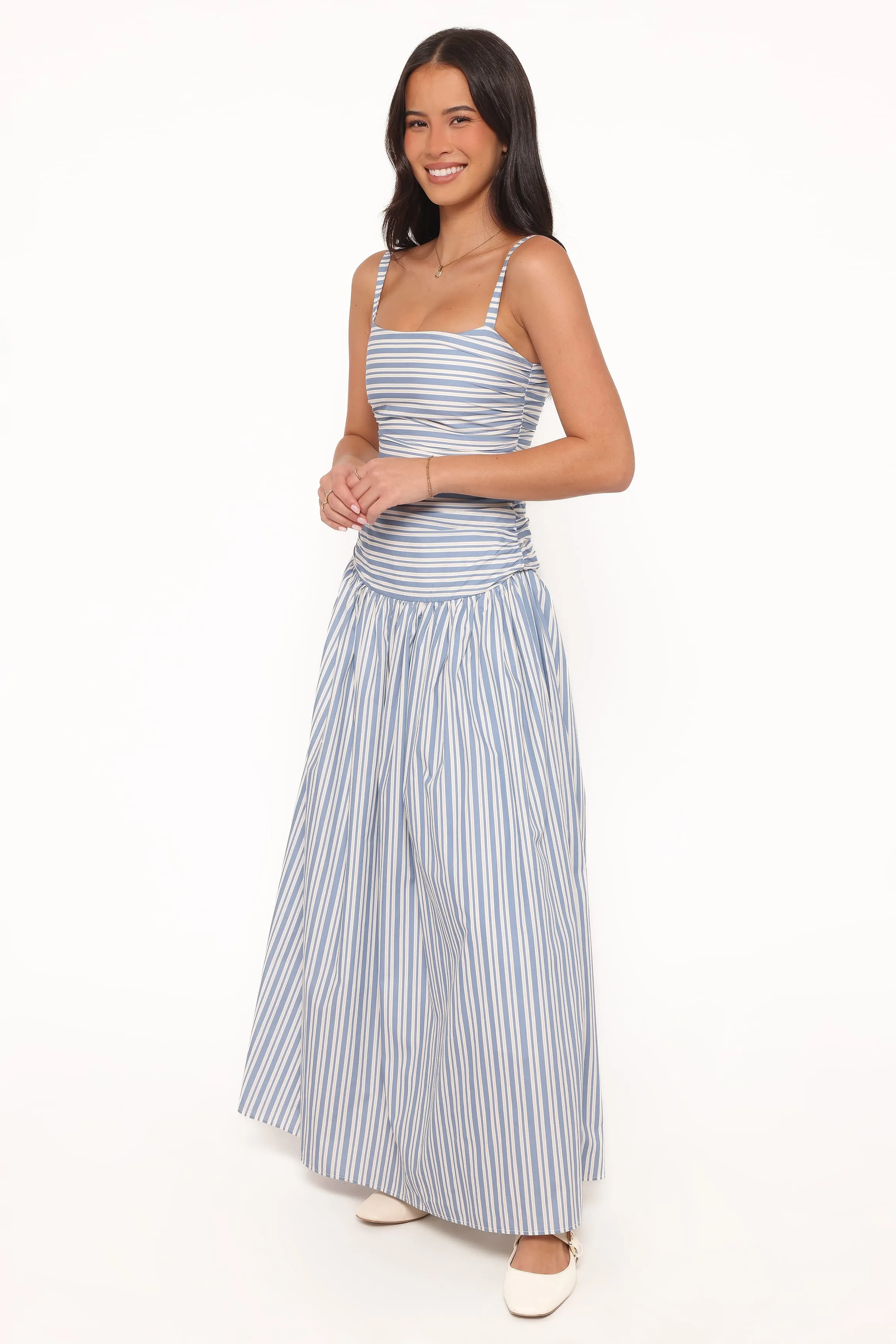Carlisle Maxi Dress - Blue Stripe sold by Petal & Pup product image thumbnail 4
