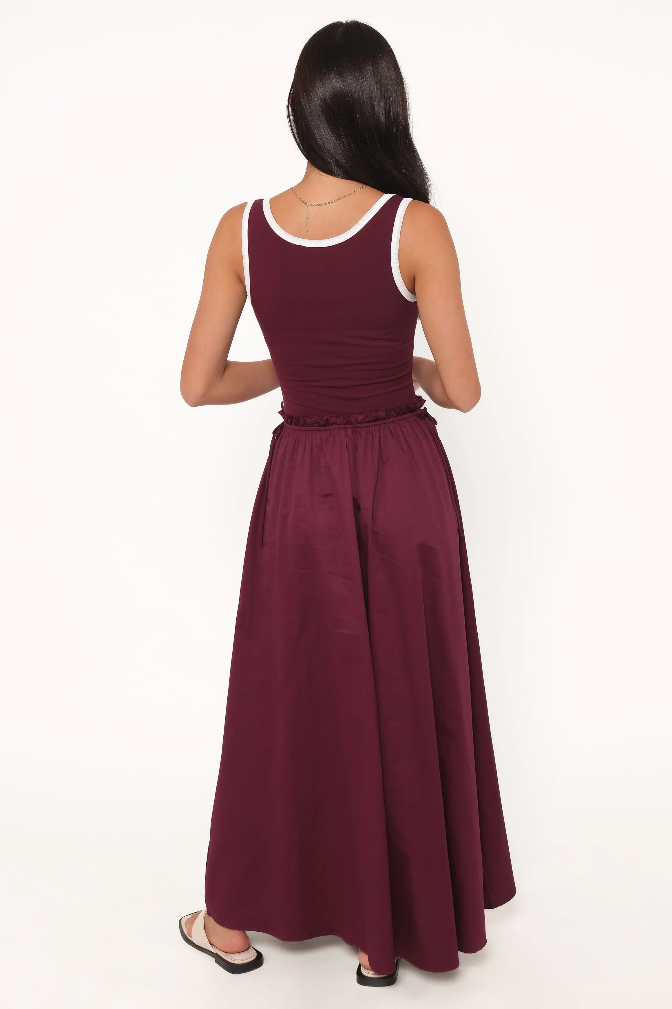 Finesse Maxi Dress - Burgundy sold by Petal & Pup product image thumbnail 5