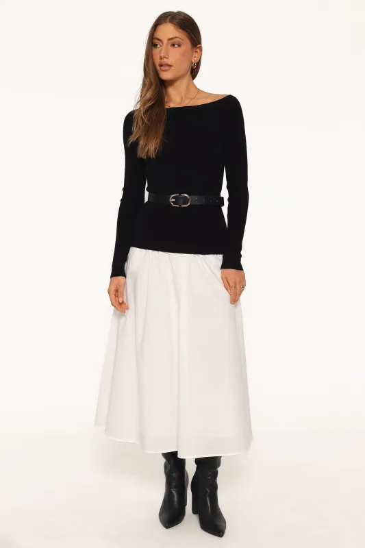 Presley Knit Top - Black made by Petal & Pup