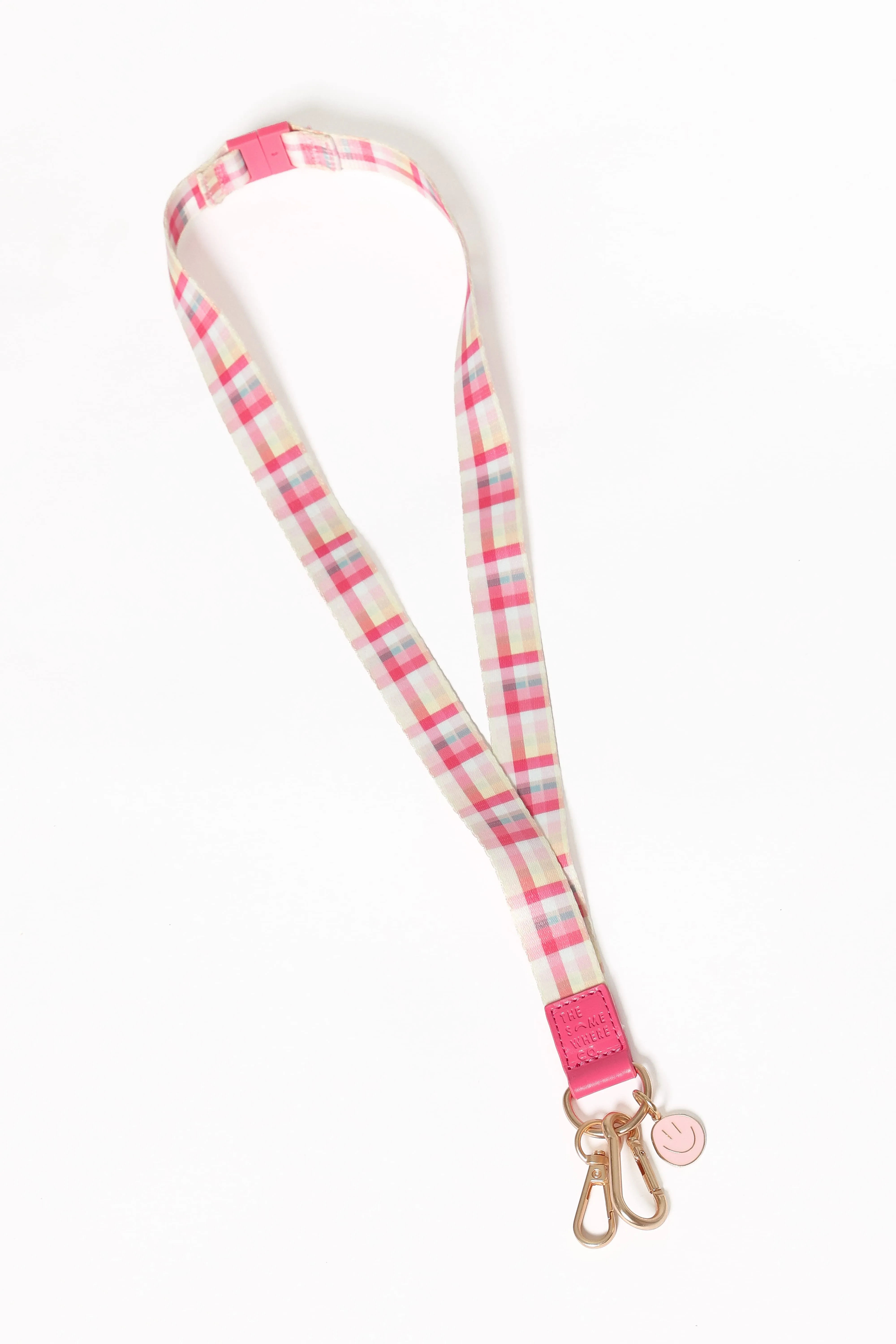 Lanyard - Pink Picnic Plaid sold by Petal & Pup product image thumbnail 5