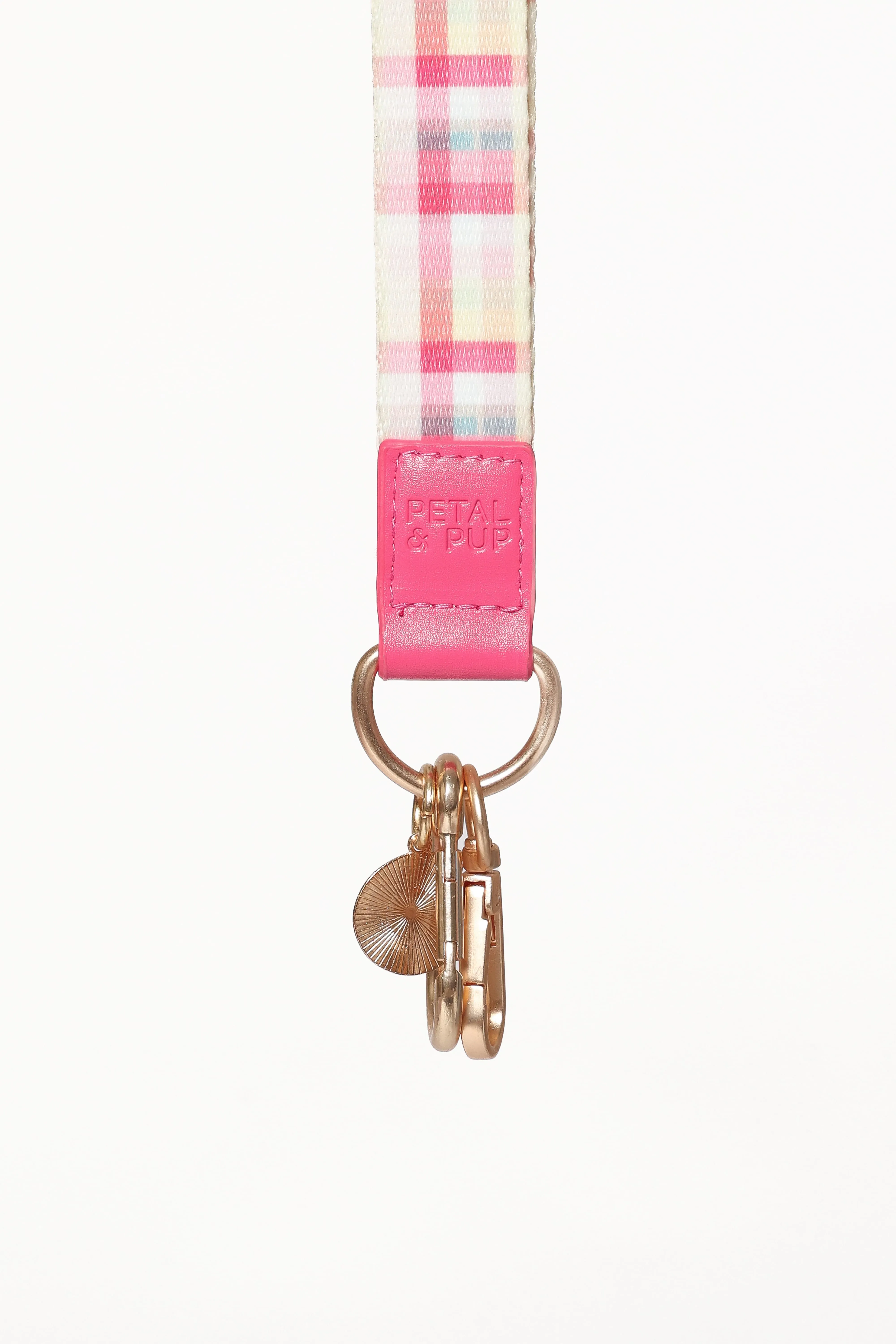 Lanyard - Pink Picnic Plaid sold by Petal & Pup product image thumbnail 4