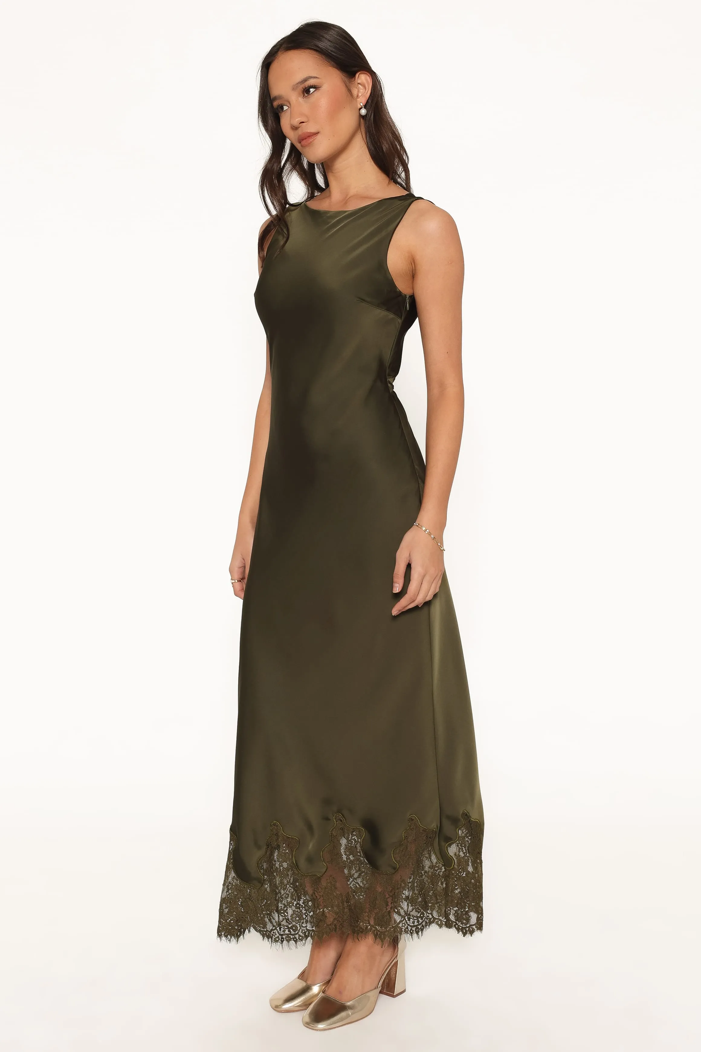 Honey Maxi Dress - Olive sold by Petal & Pup product image thumbnail 4