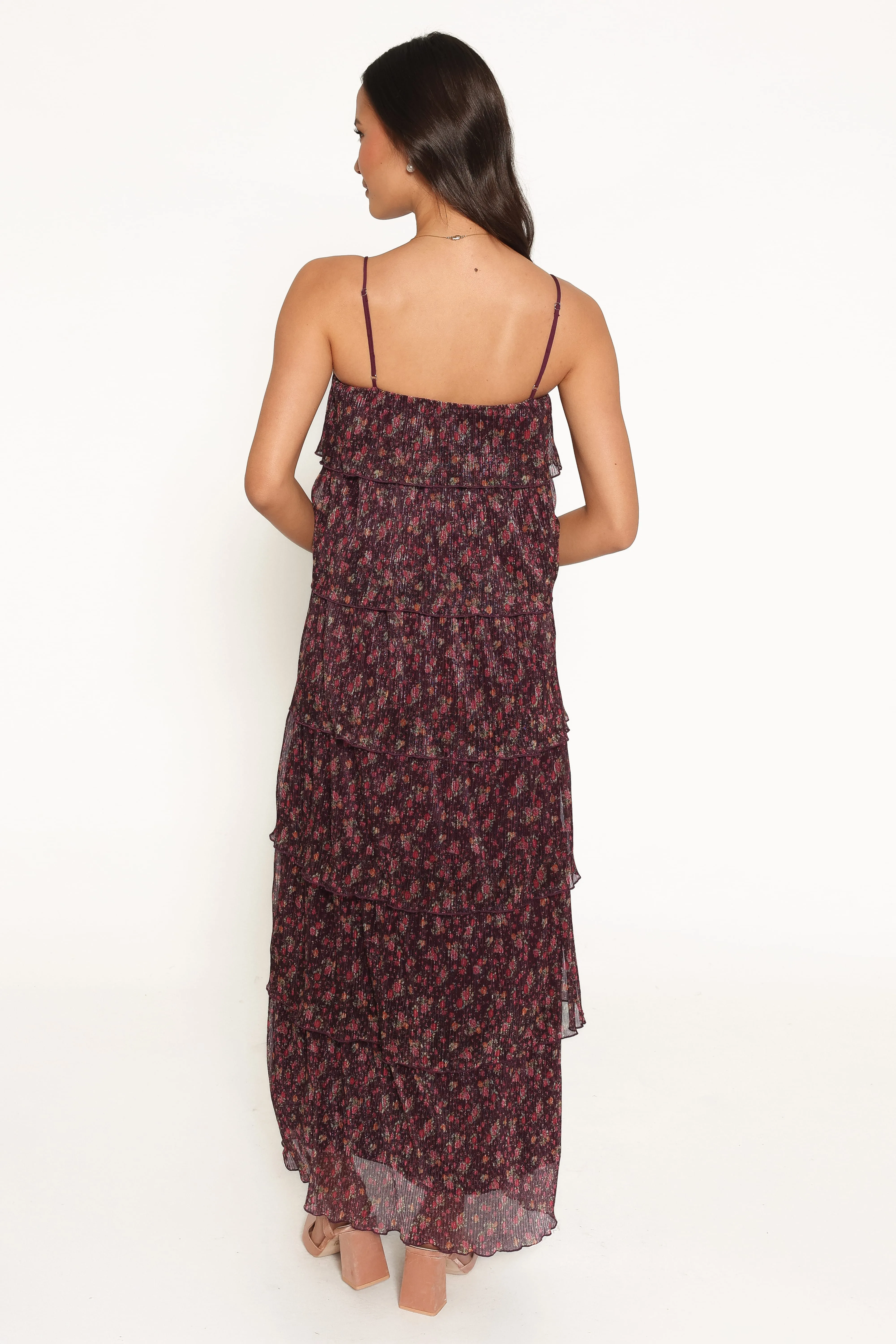 Alinae Maxi Dress - Purple Floral sold by Petal & Pup product image thumbnail 5