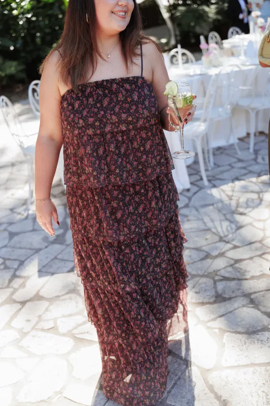 Alinae Maxi Dress - Purple Floral made by Petal & Pup