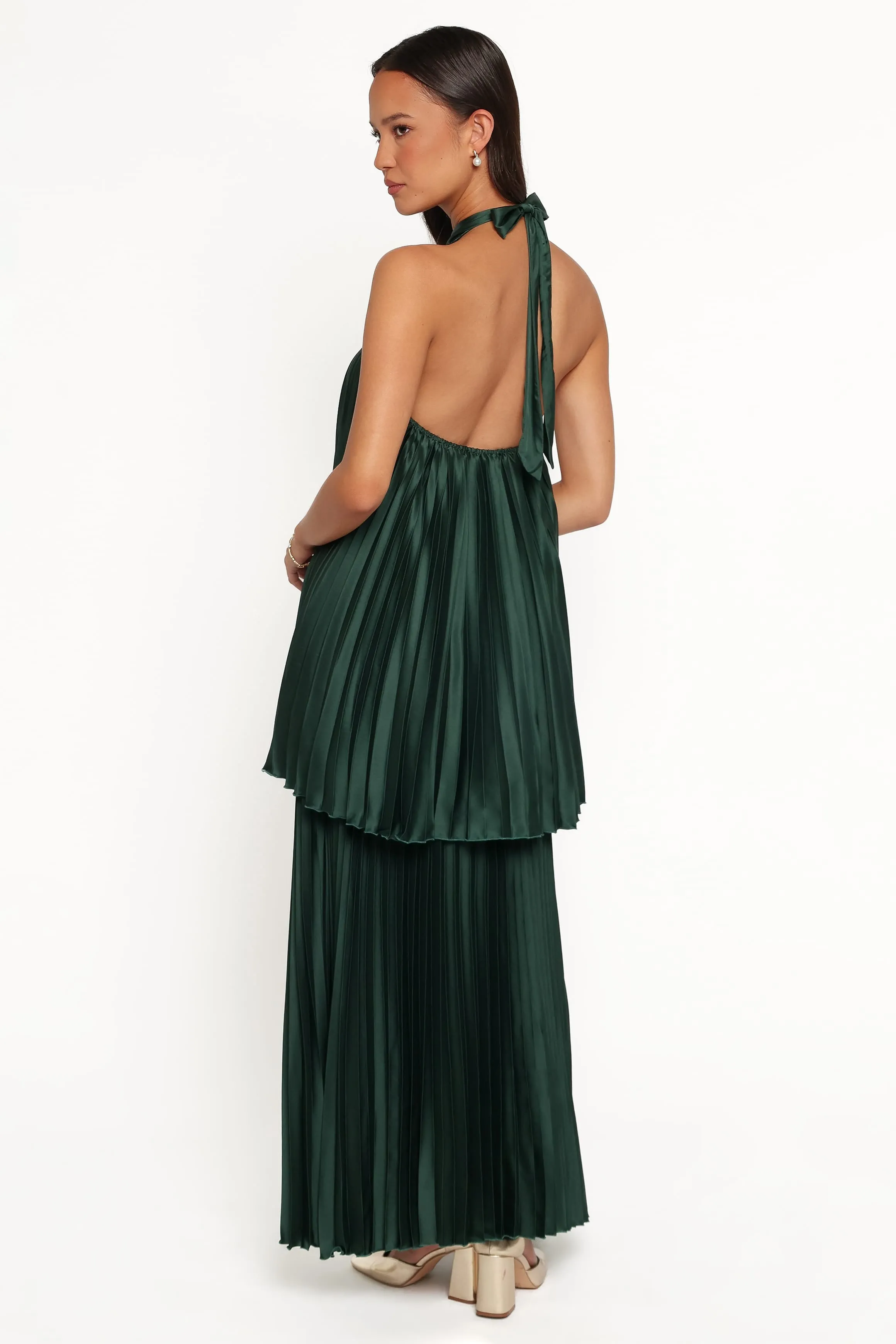 Darina Pleated Skirt Set - Olive sold by Petal & Pup product image thumbnail 4