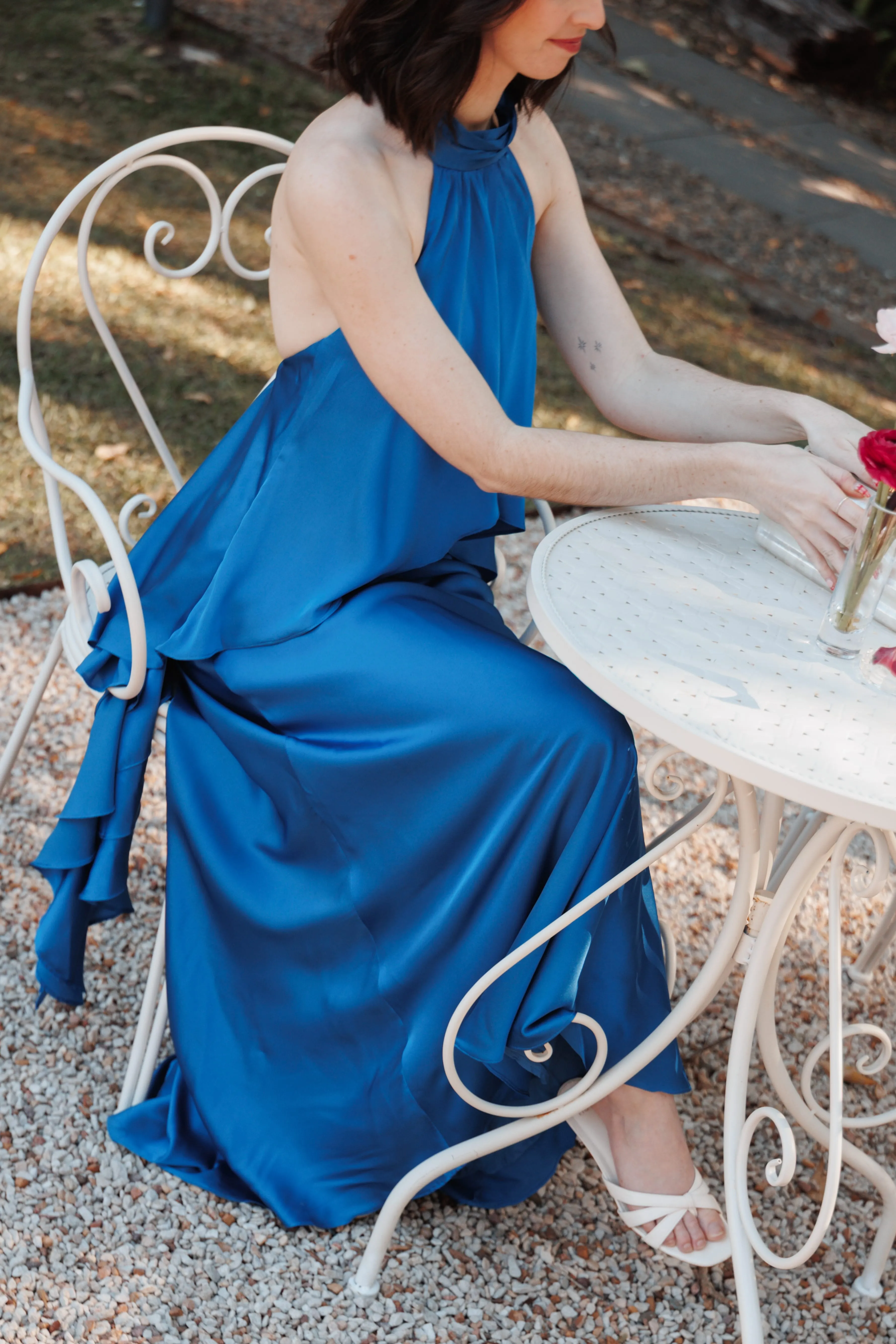Nyomi Maxi Dress - Cobalt Blue sold by Petal & Pup